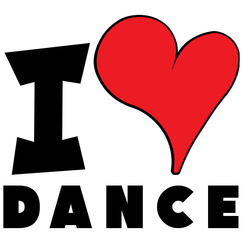 Unisex t-shirt - I Love Dance Red