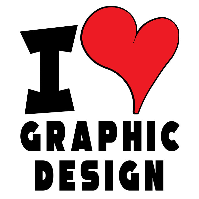 Unisex t-shirt - I Love Graphic Design Red