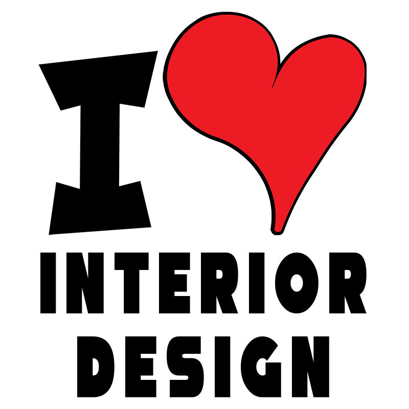 Unisex t-shirt - I Love Interior Design Red