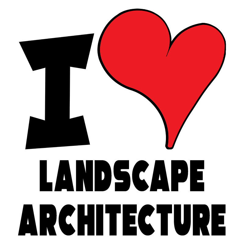 Unisex t-shirt - I Love Landscape Architecture Red