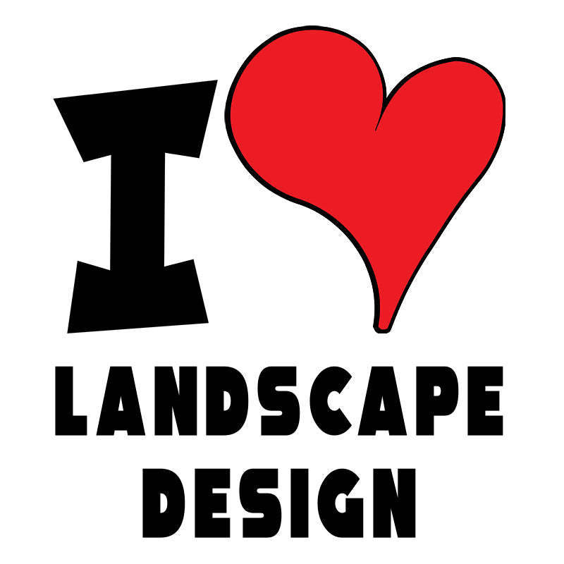 Unisex Hoodie - I Love Landscape Design Red