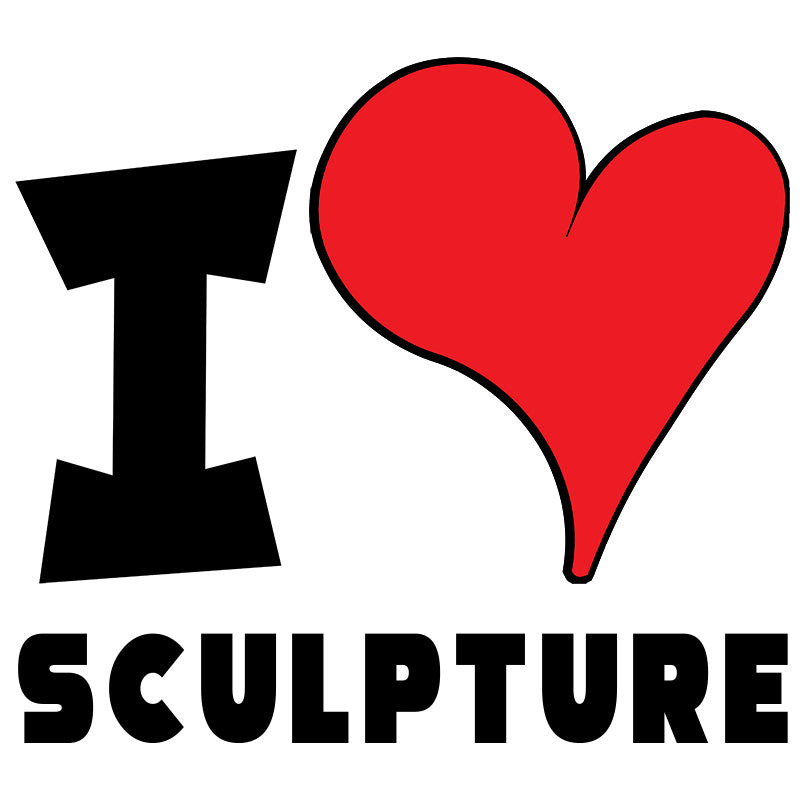 Unisex t-shirt - I Love Sculpture Red