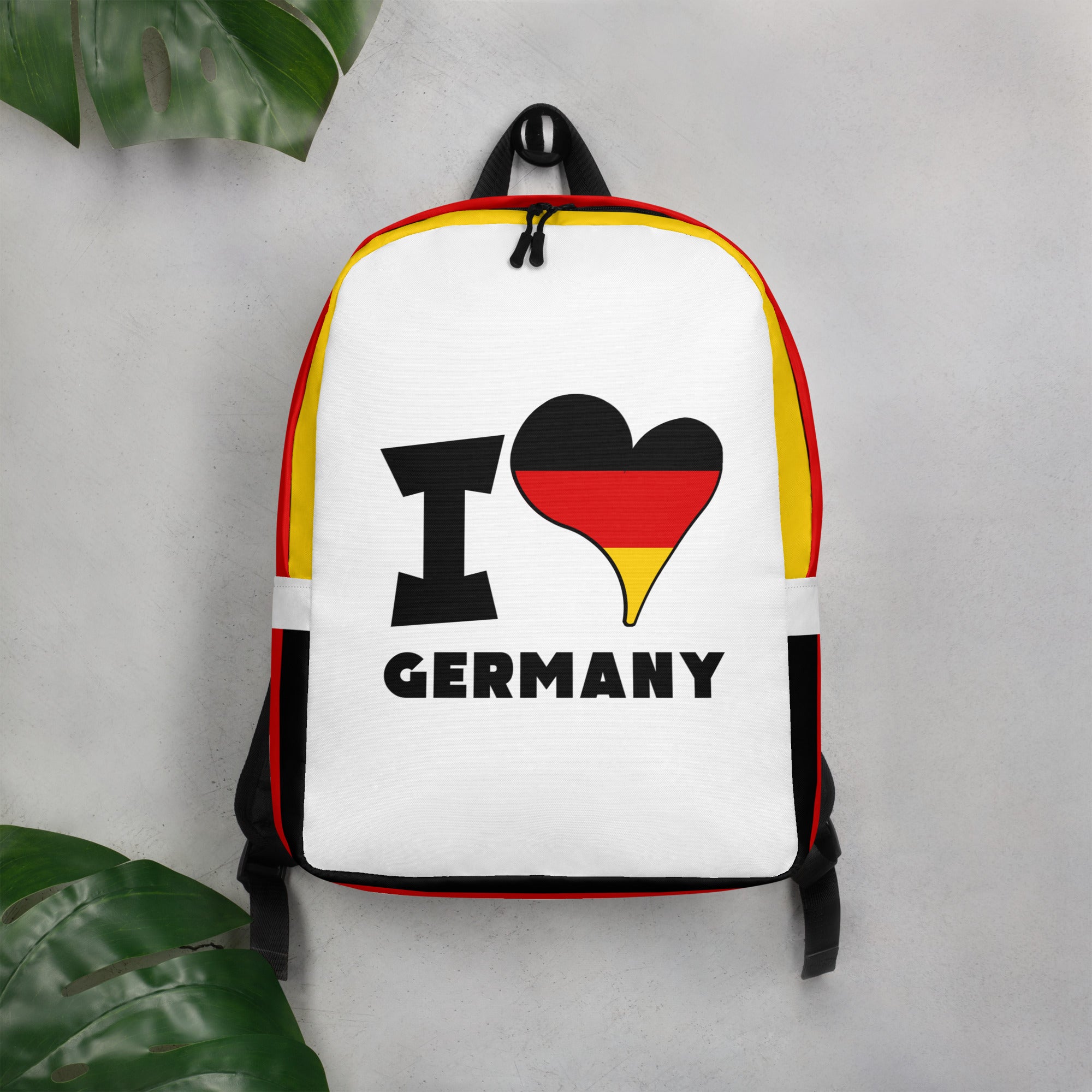 Minimalist Backpack - I Love Germany Flag – Civilisable Store