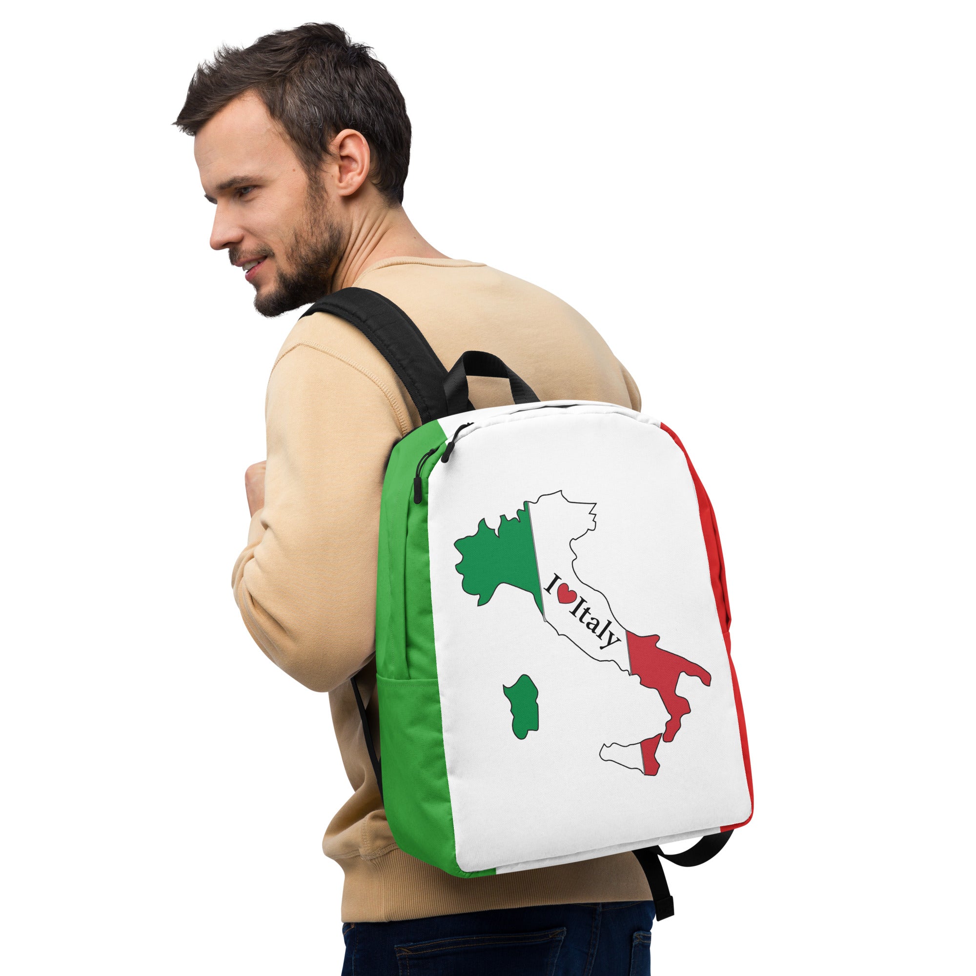 I Love Italy Map Minimalist Backpack