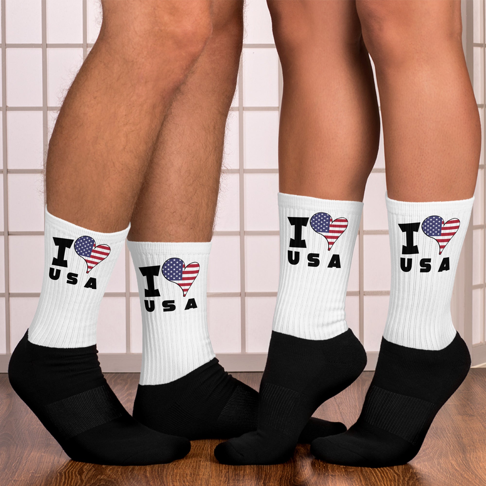 Socks - I Love USA Flag