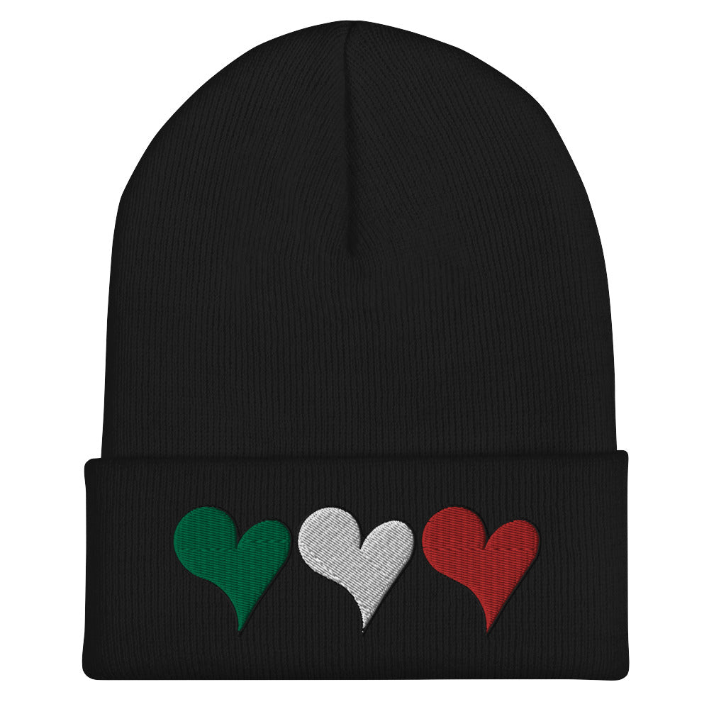 Cuffed Beanie - Italy Heart