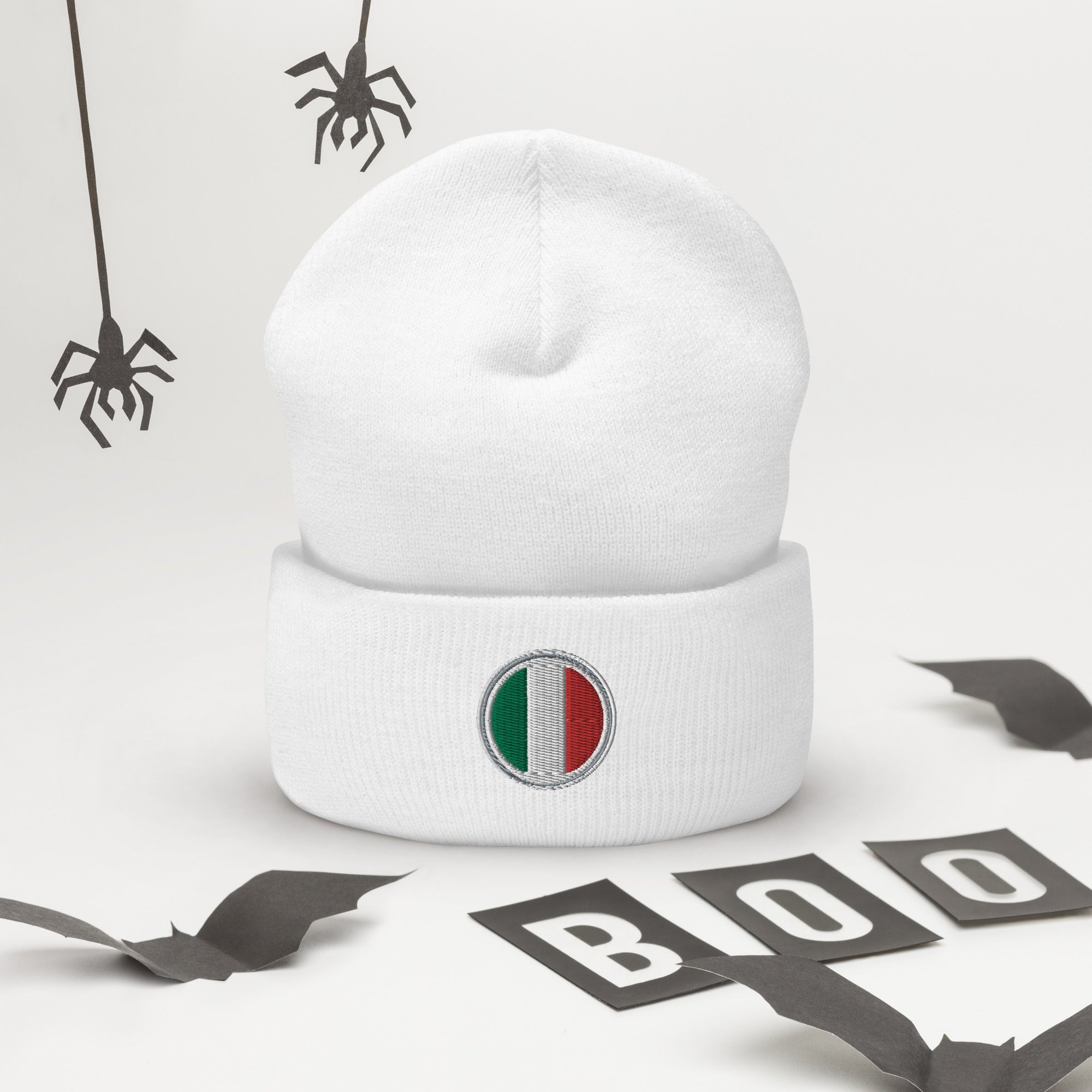 Italy Badge Cuffed Beanie 