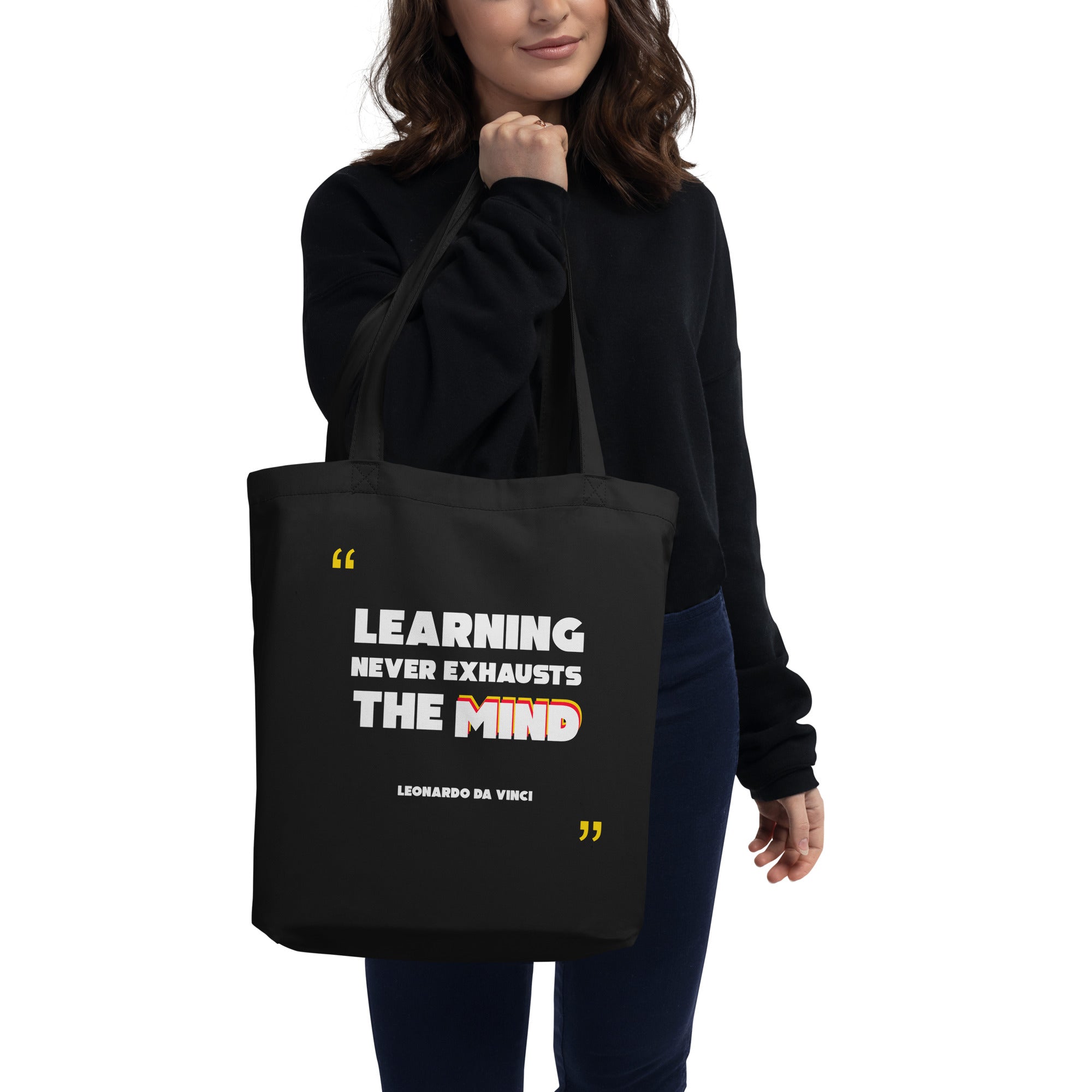 Eco Tote Bag -  Leonardo da Vinci quotes