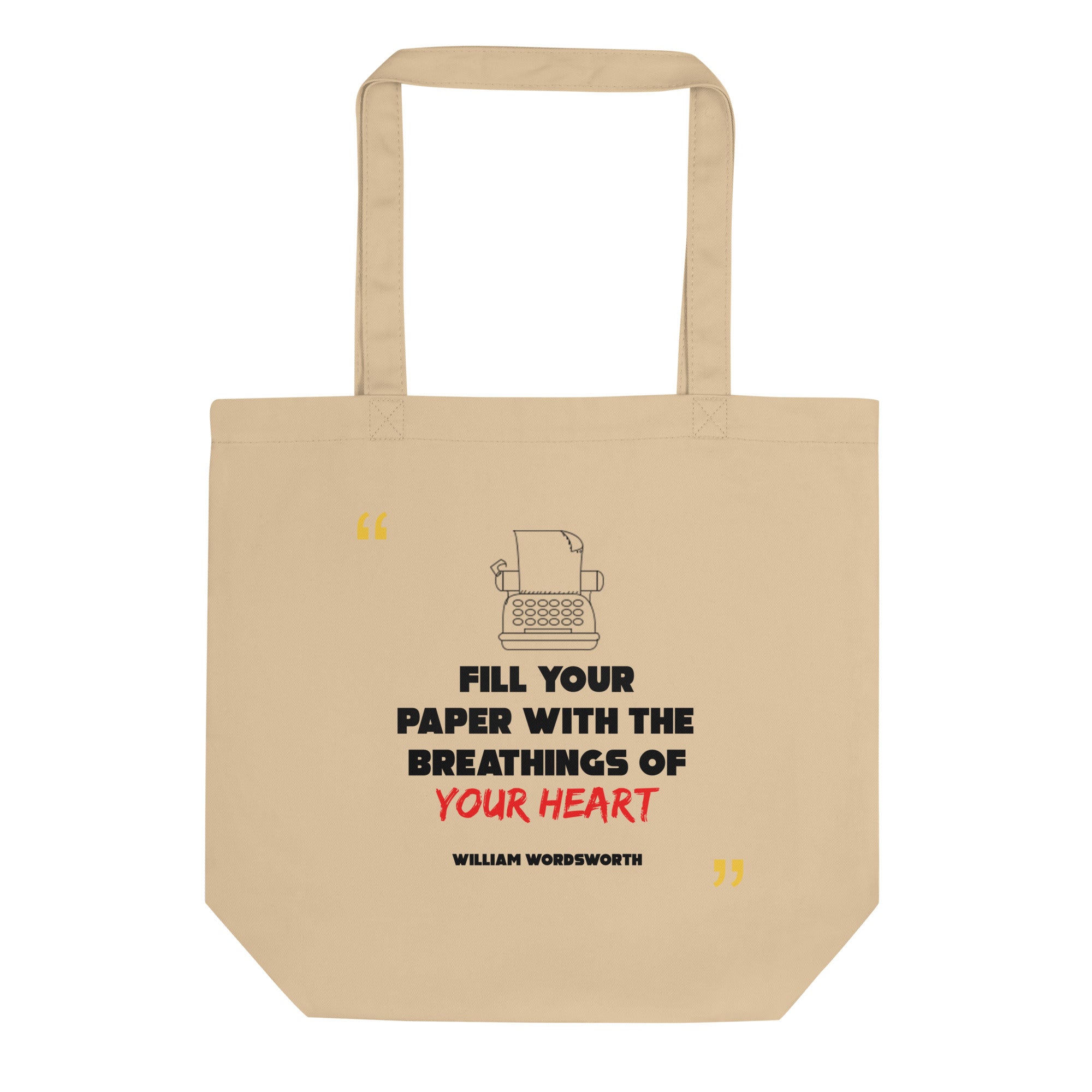 Eco Tote Bag - William Wordsworth quotes