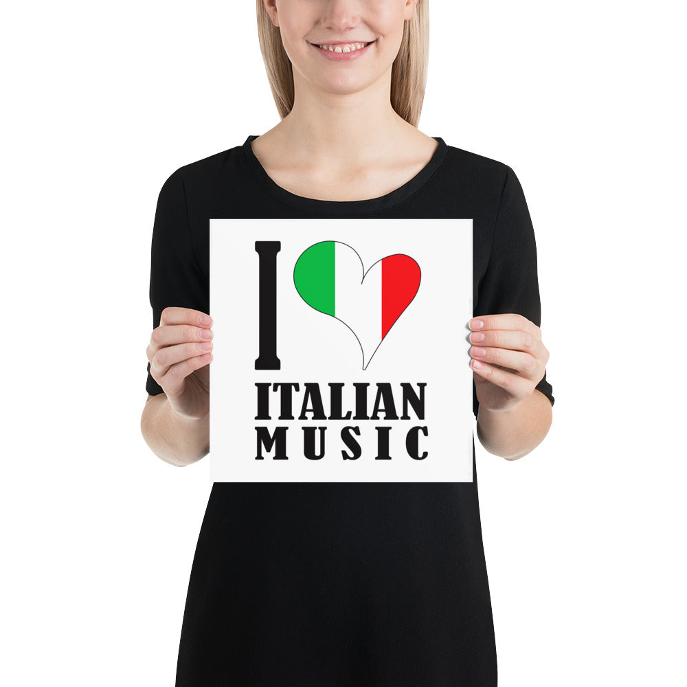 Poster - I Love Italian Music