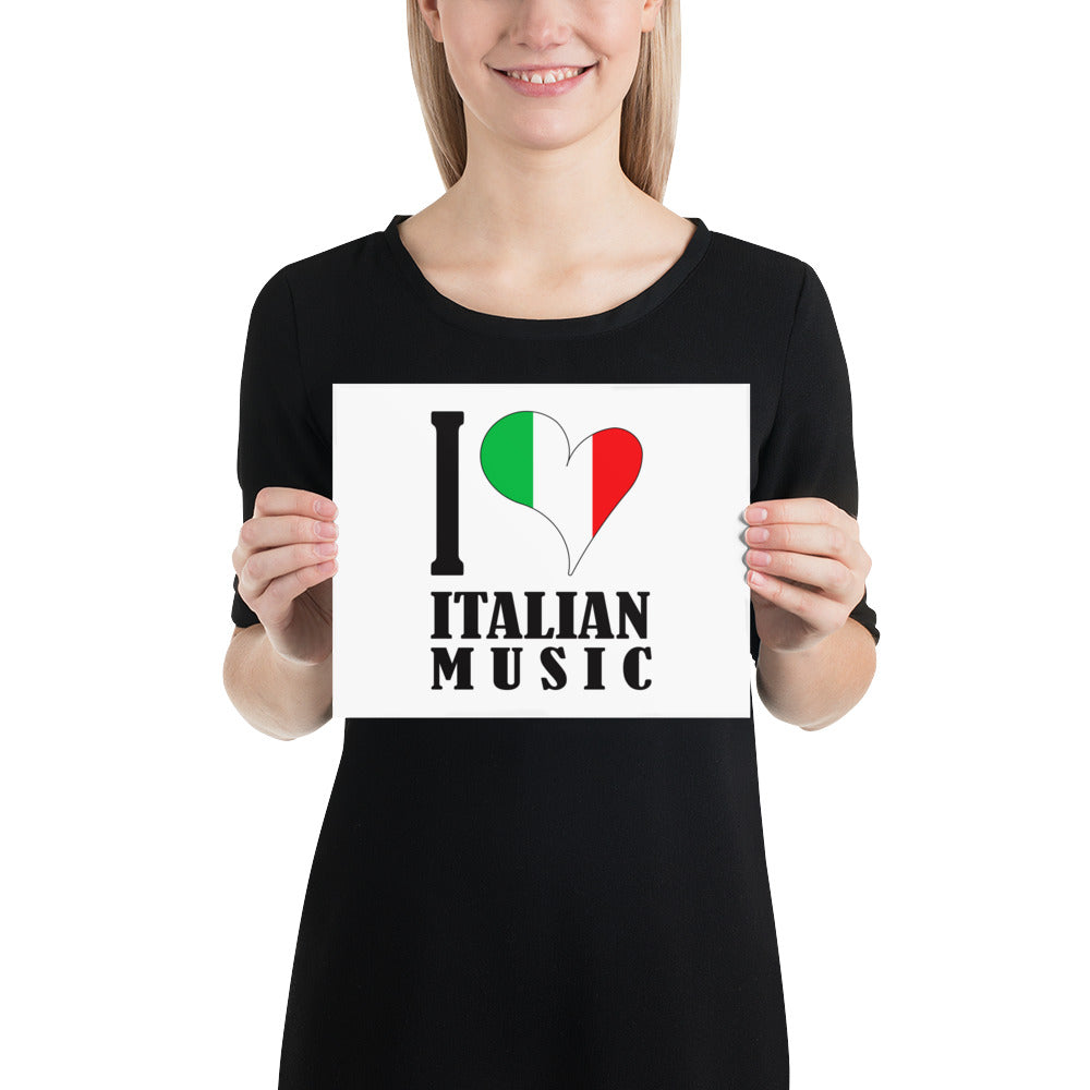 Poster - I Love Italian Music