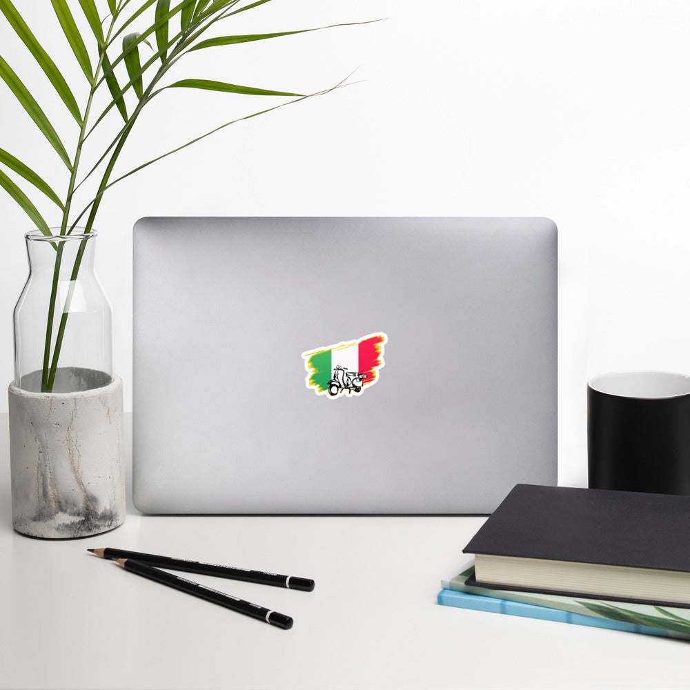 Bubble-free stickers - Italian Flag And Vespa