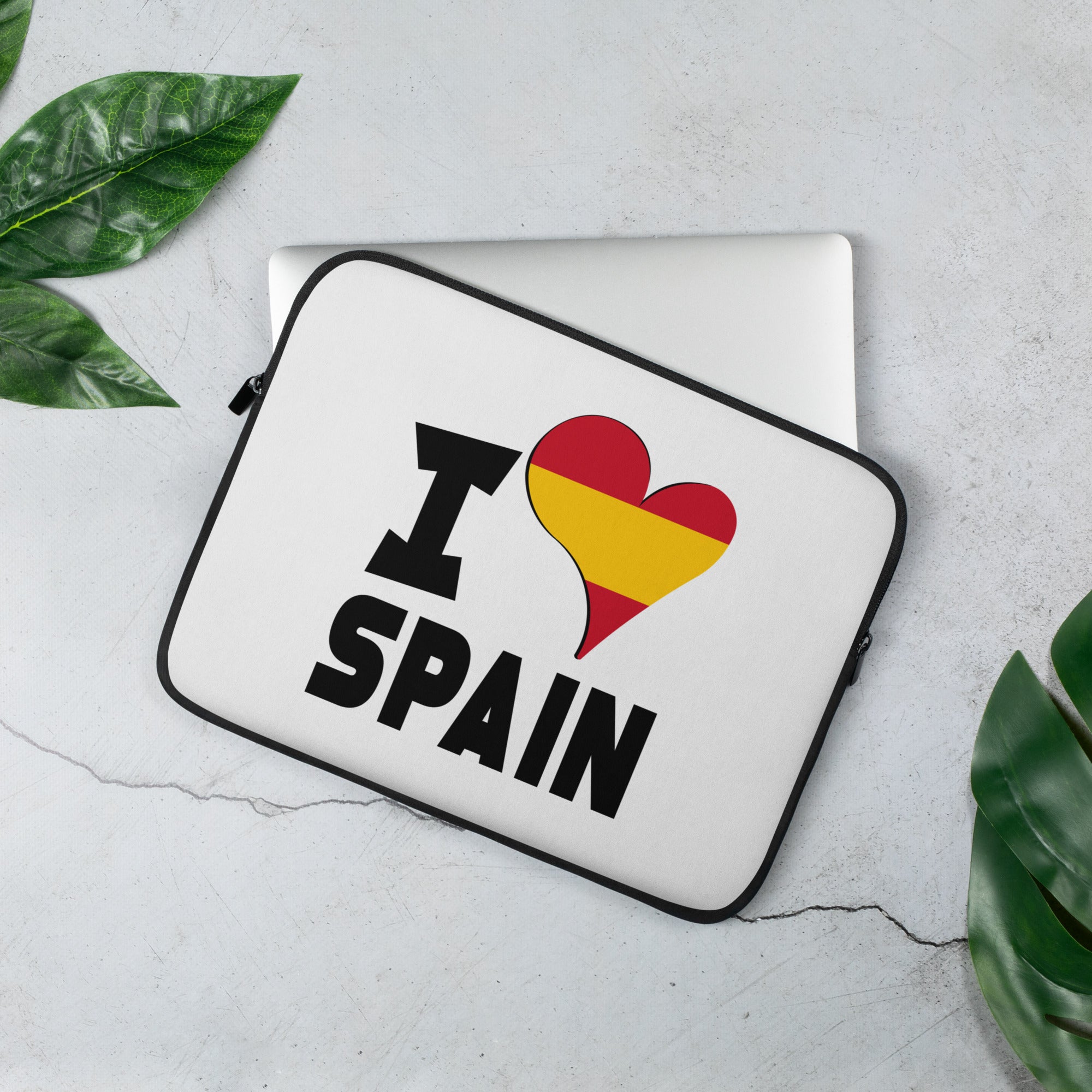 Laptop Sleeve - I Love Spain Flag