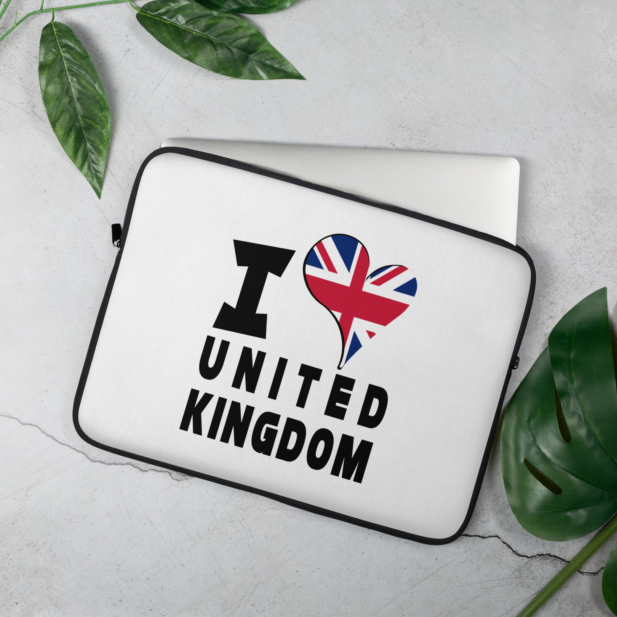 Laptop Sleeve - I Love UK Flag