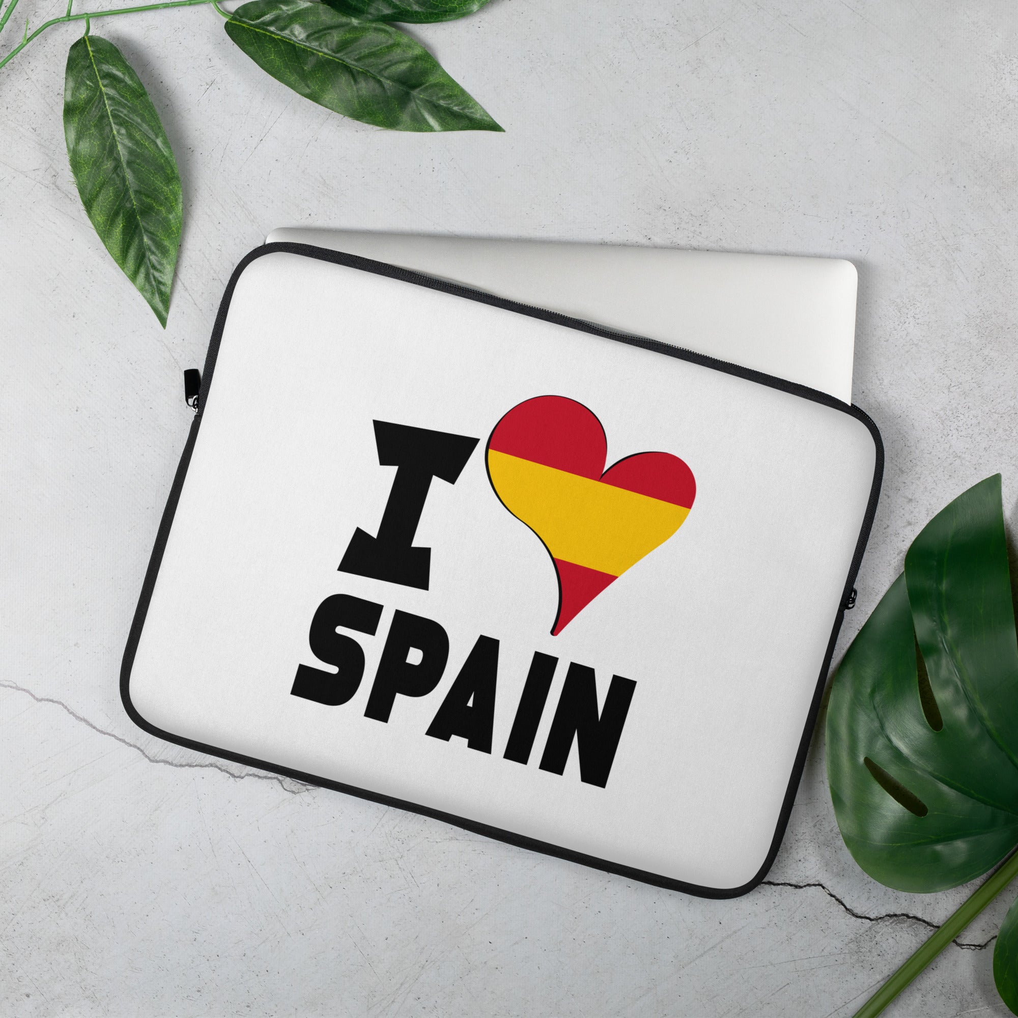 Laptop Sleeve - I Love Spain Flag