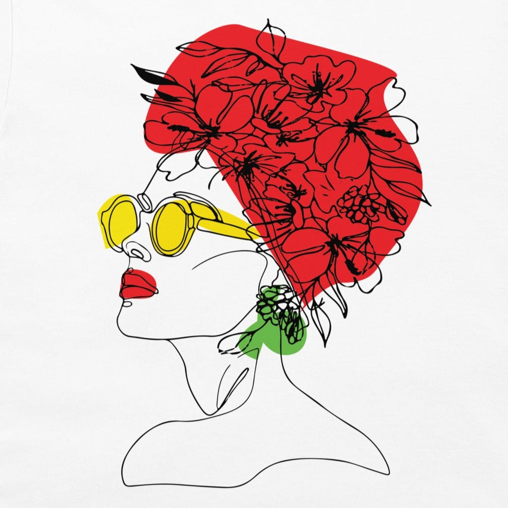 BANDANA FLOWER-Sleeve Unisex T-Shirt