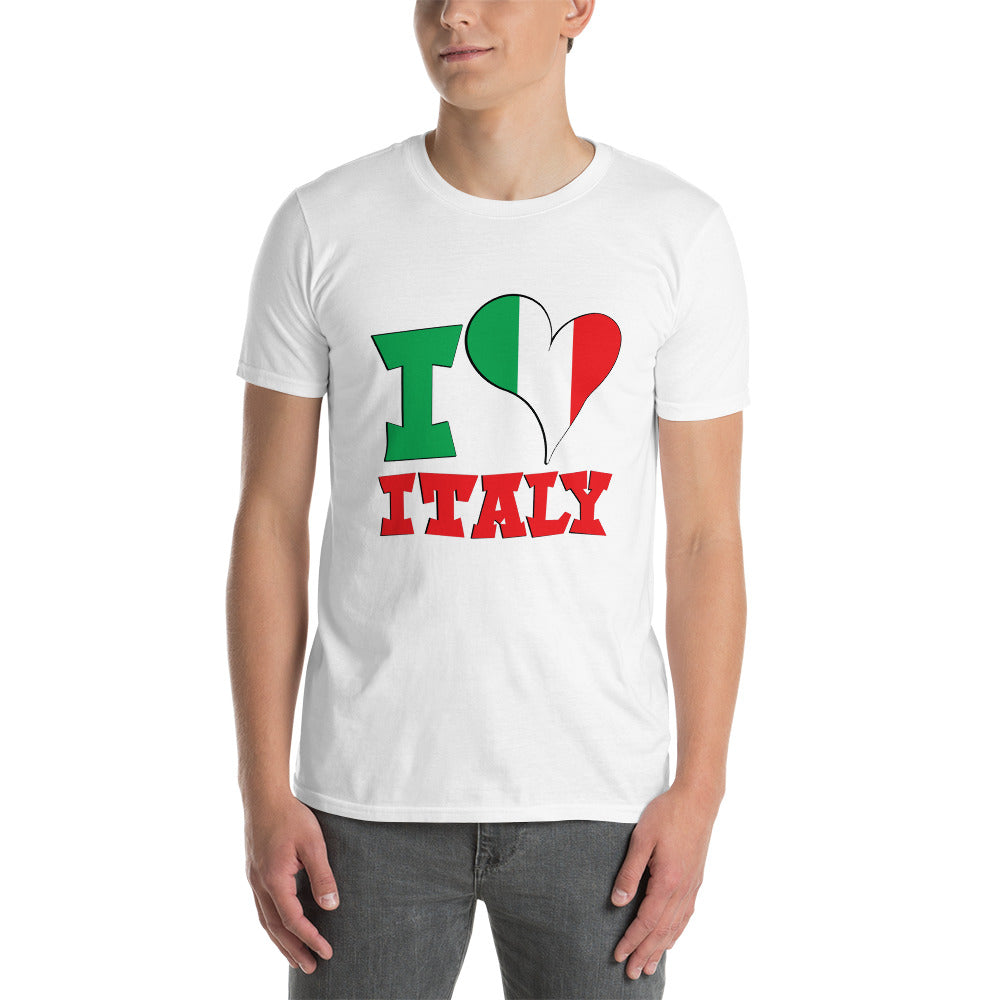 I Love Italy Short-Sleeve Unisex T-Shirt