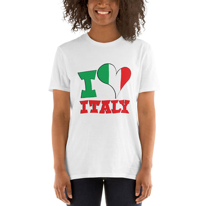I Love Italy Short-Sleeve Unisex T-Shirt