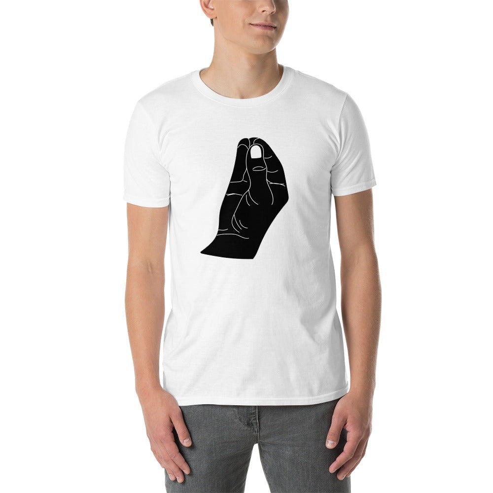 Italian Hand Gestures Black Short-Sleeve Unisex T-Shirt