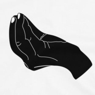 Italian Hand Gestures Black Short-Sleeve Unisex T-Shirt