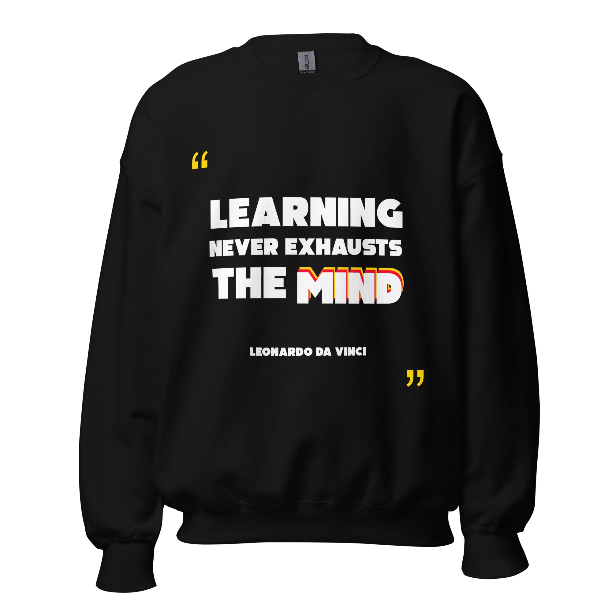 Unisex Sweatshirt - Leonardo da Vinci quotes