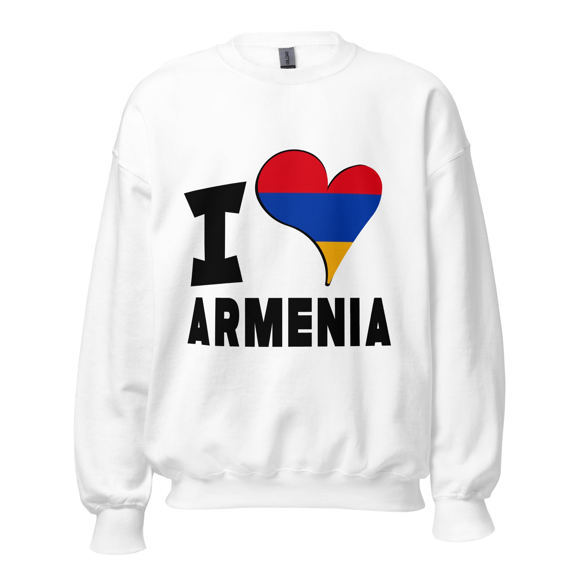 Unisex Sweatshirt - I Love Armenia Flag