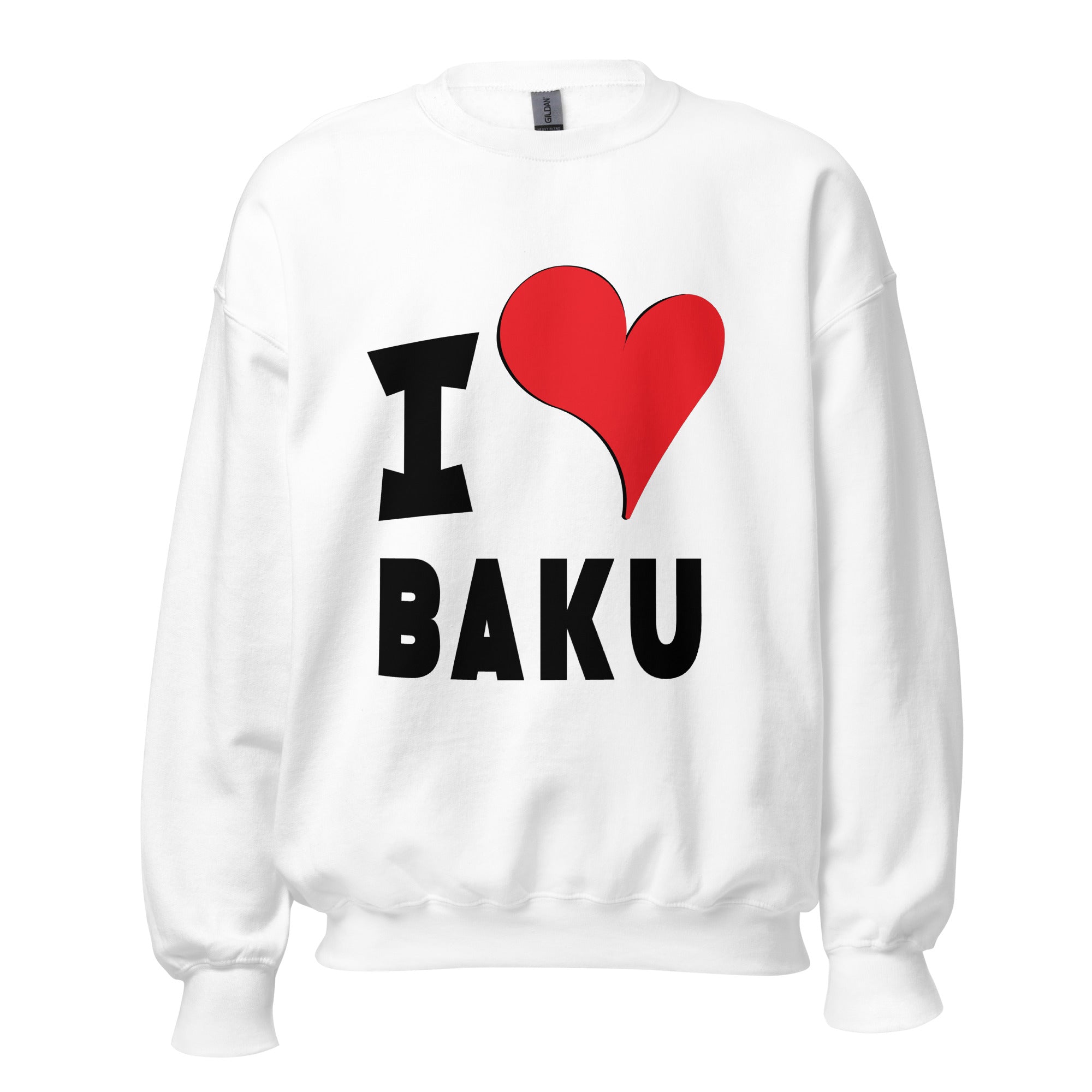 Unisex Sweatshirt - I Love Baku Red