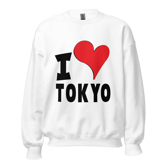 Unisex Sweatshirt - I Love Tokyo Red
