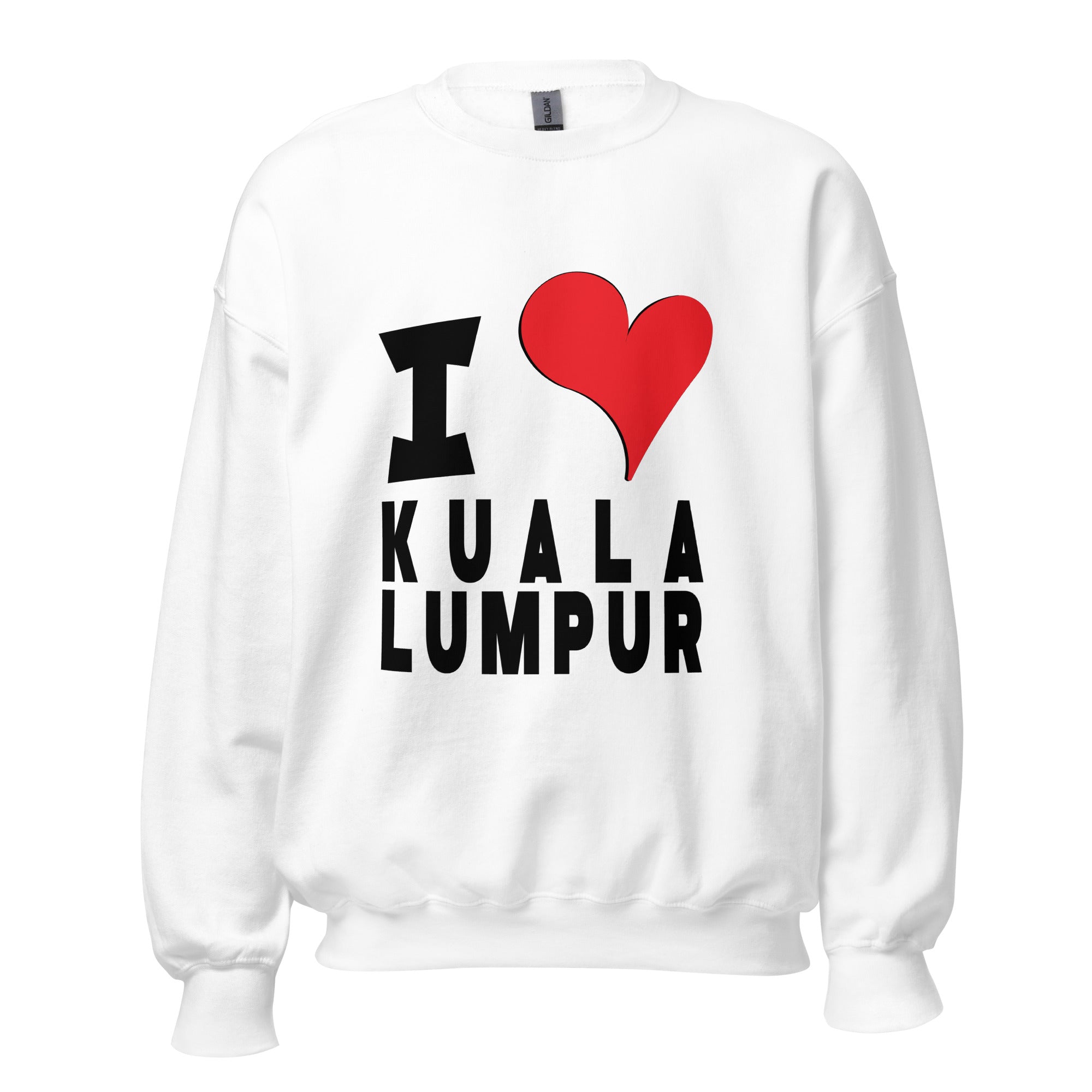 Unisex Sweatshirt - I Love Kuala Lumpur Red