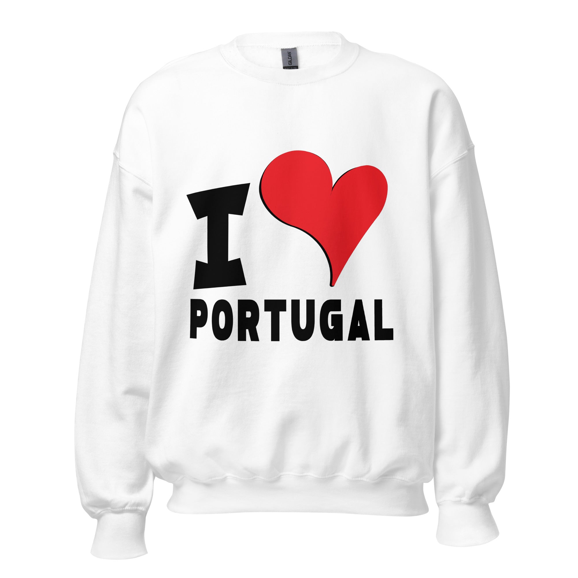 Unisex Sweatshirt - I Love Portugal Red