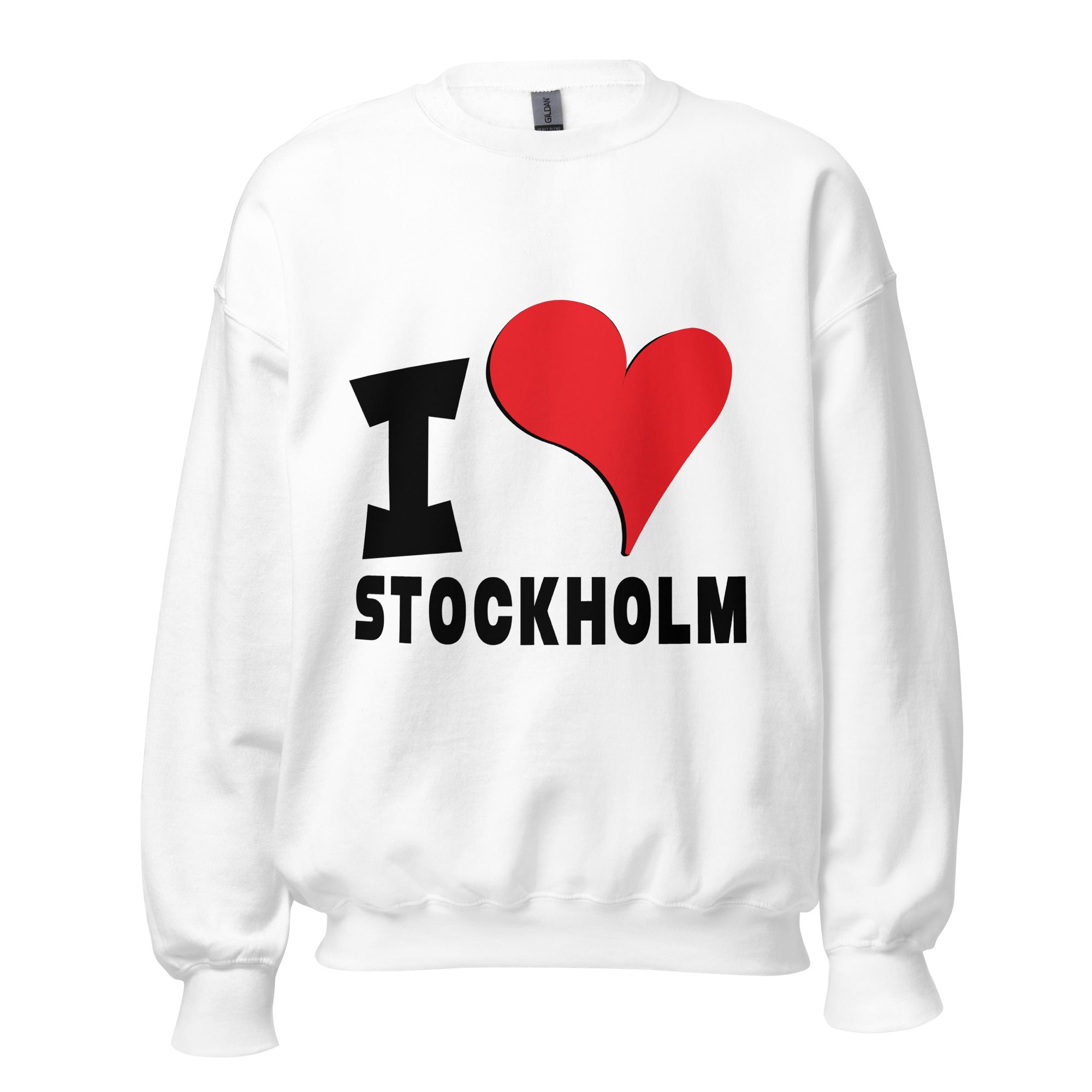 Unisex Sweatshirt - I Love Stockholm Red