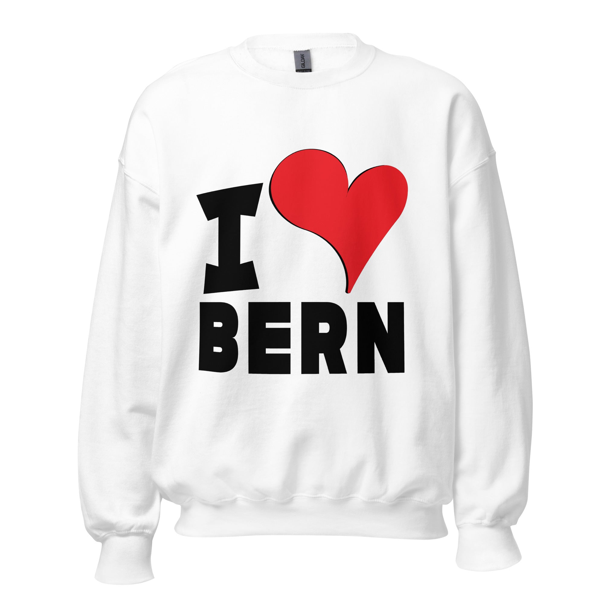 Unisex Sweatshirt - I Love Bern Red