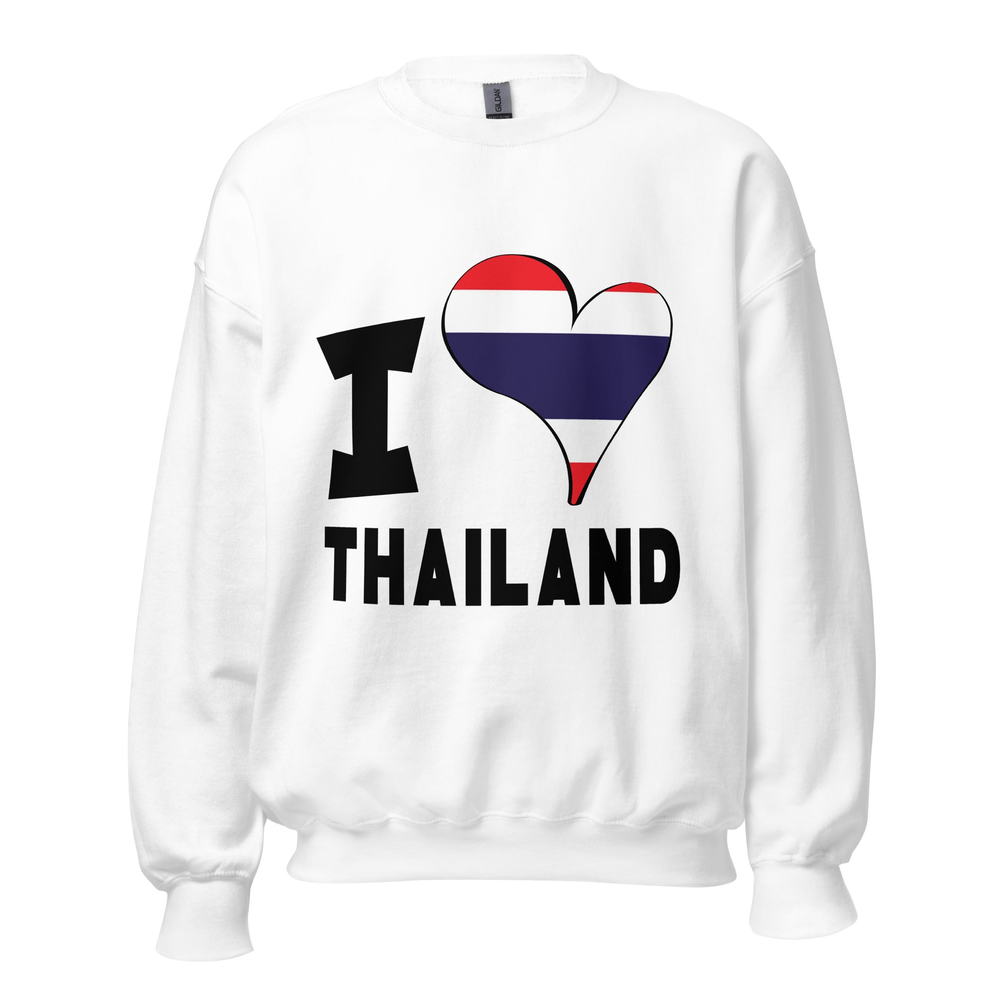 Unisex Sweatshirt - I Love Thailand Flag