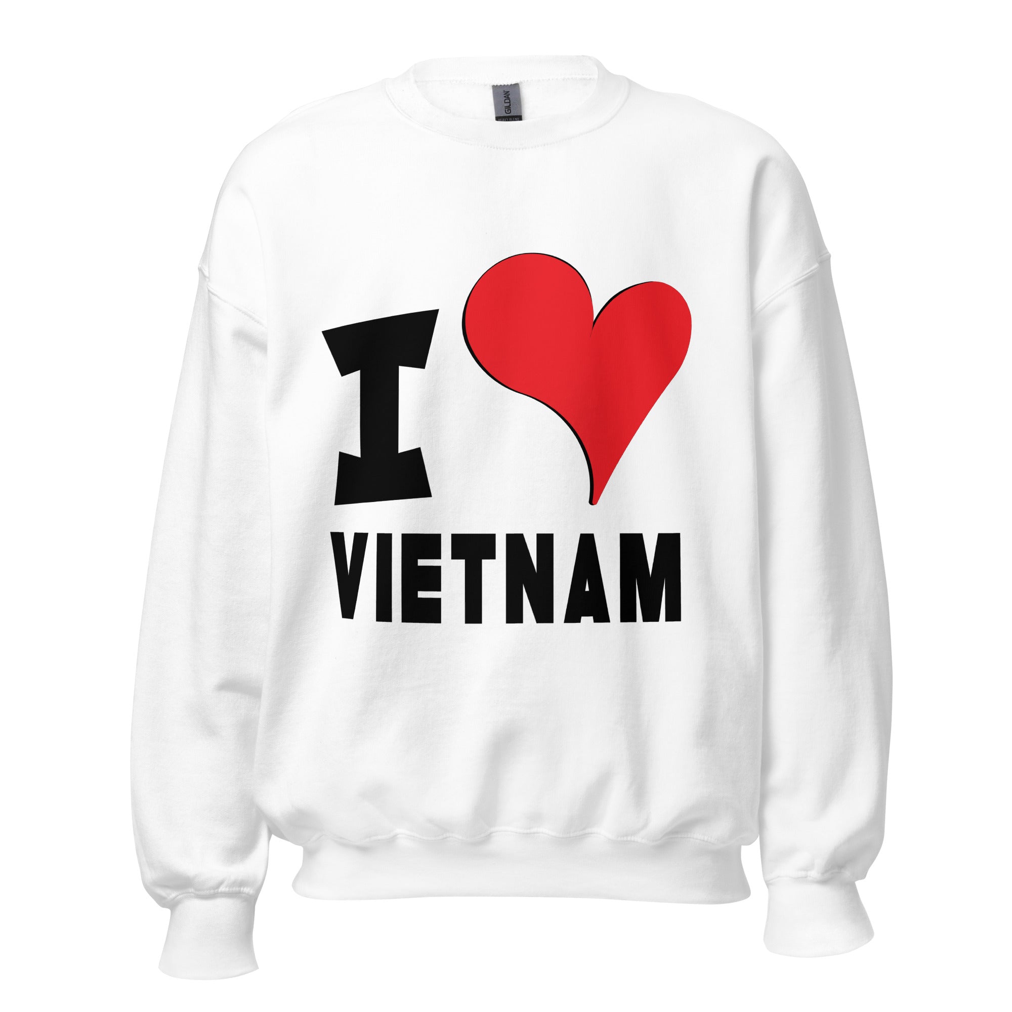 Unisex Sweatshirt - I Love Vietnam Red