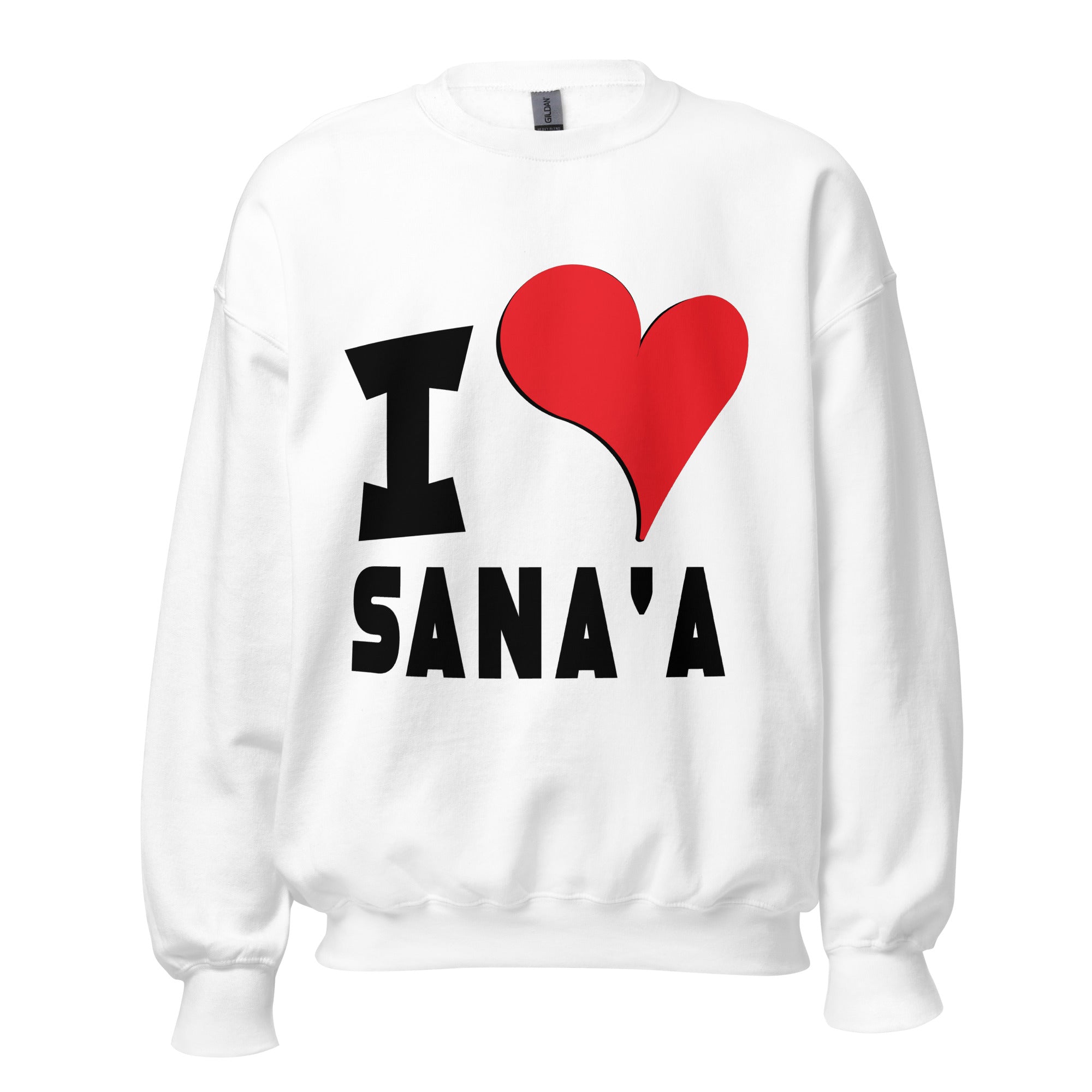 Unisex Sweatshirt - I Love Sana_a Red