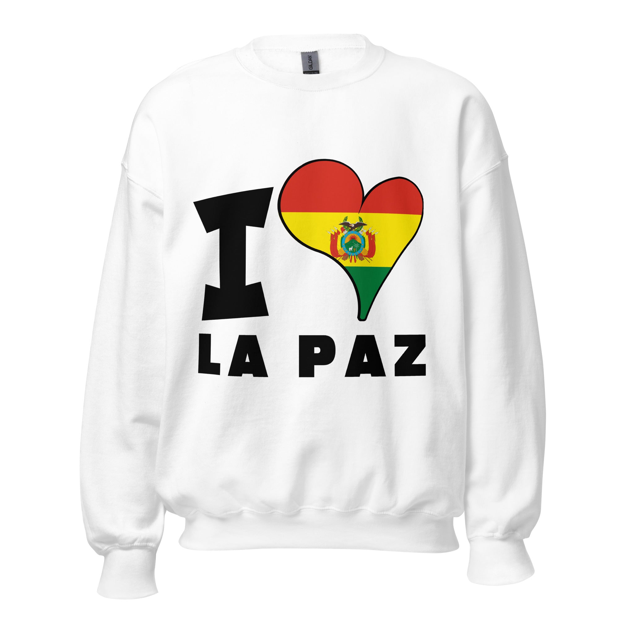 Unisex Sweatshirt - I Love La Paz Flag