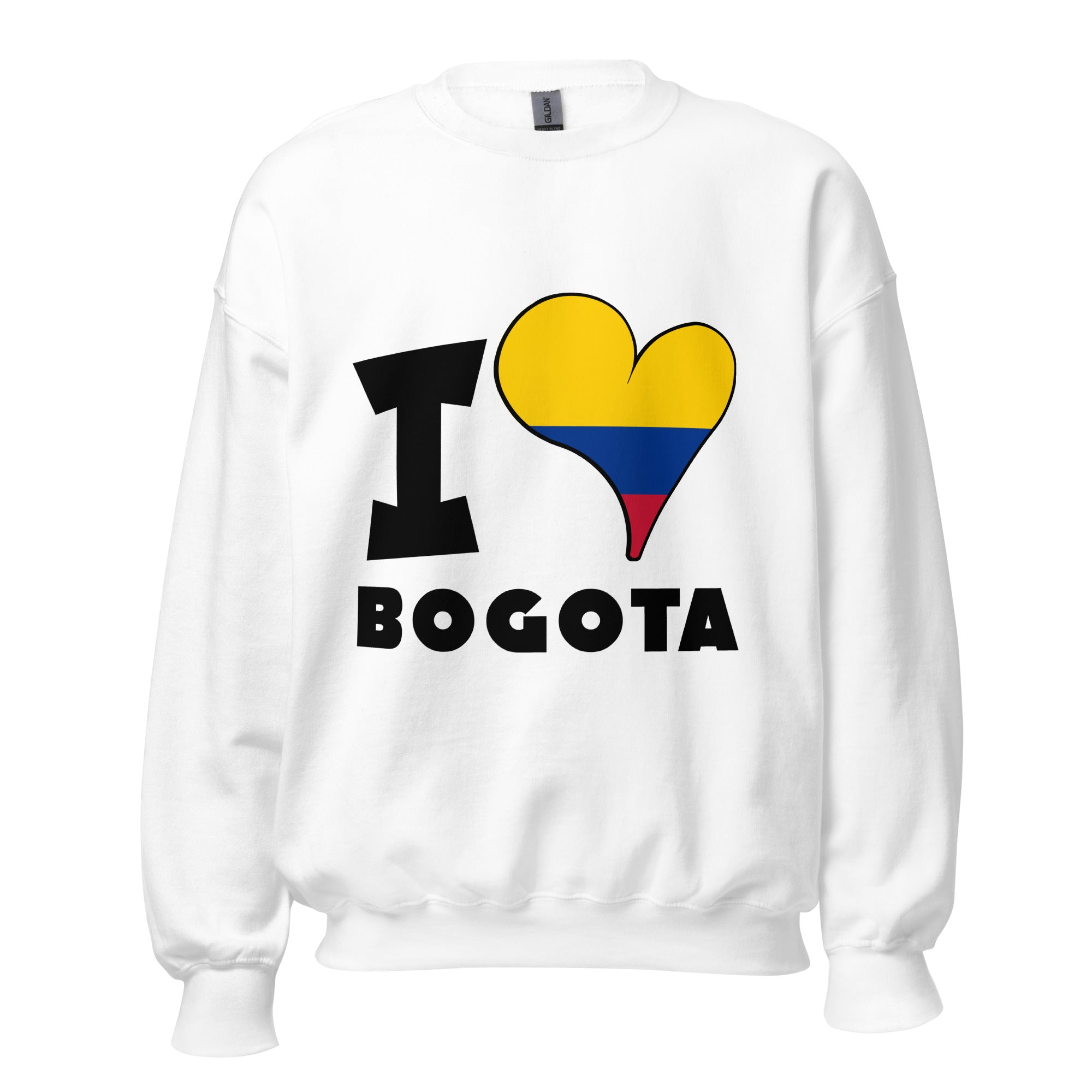 Unisex Sweatshirt - I Love Bogotá Flag