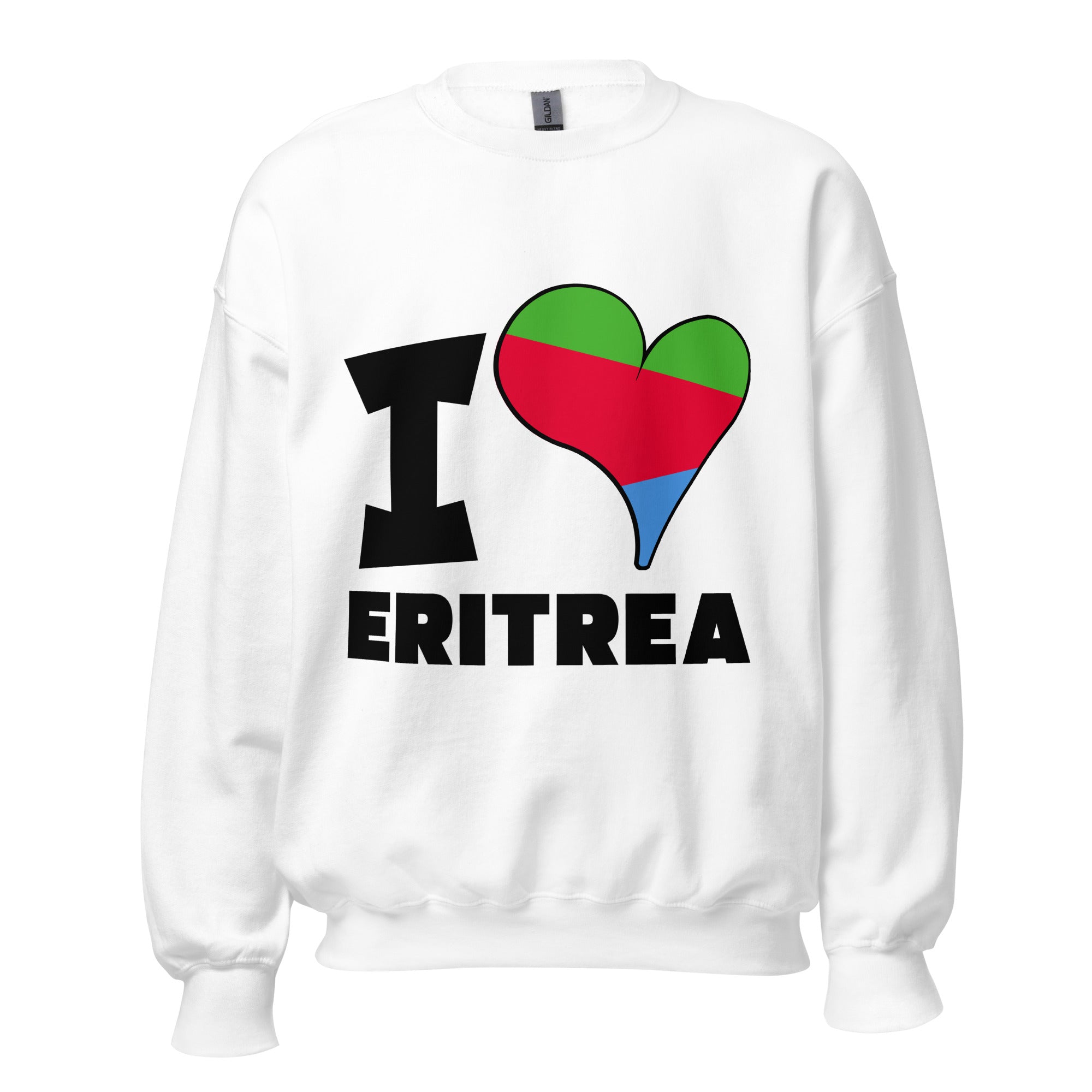 Unisex Sweatshirt - I Love Eritrea Flag