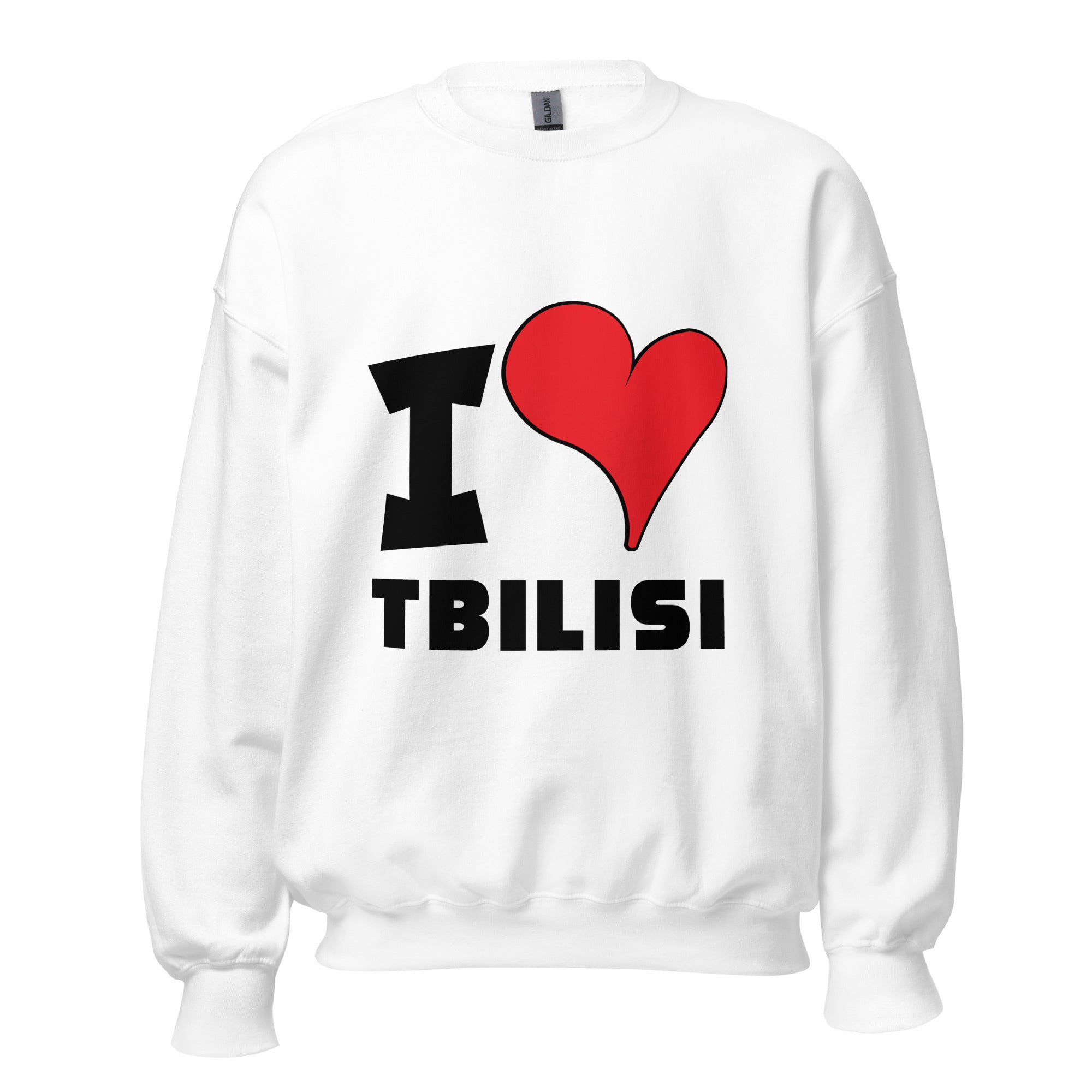 Unisex Sweatshirt - I Love Tbilisi Red