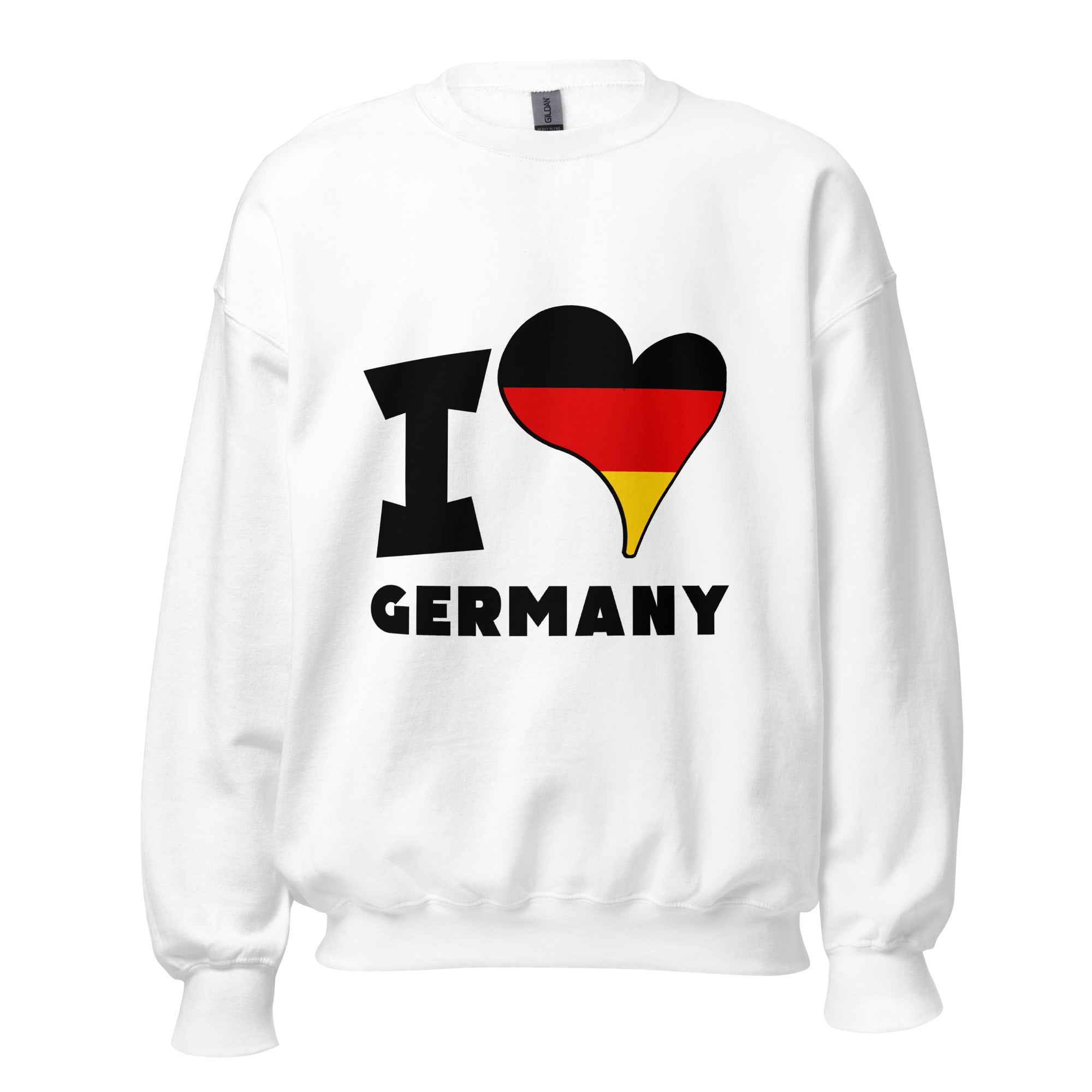 Unisex Sweatshirt - I Love Germany Flag