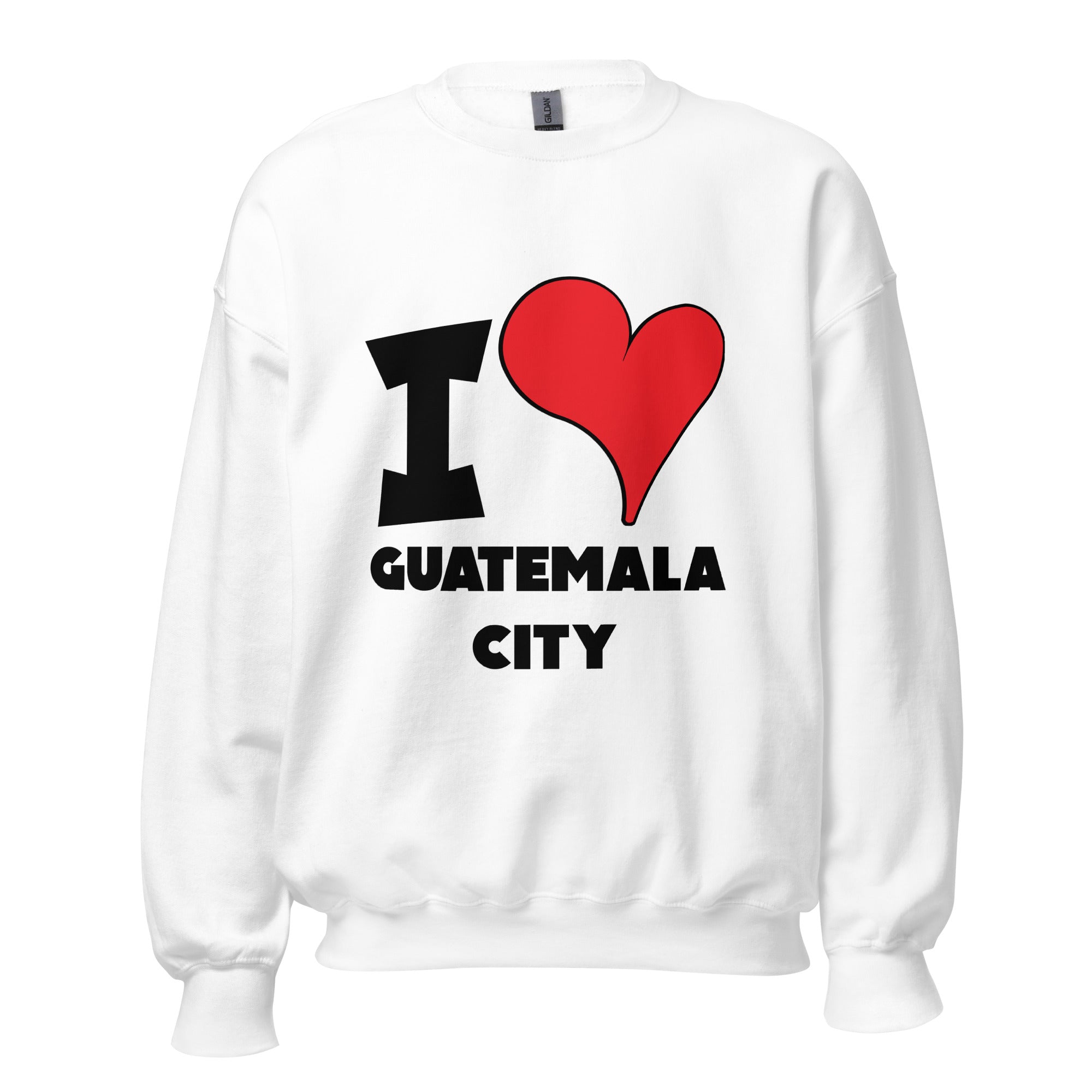 Unisex Sweatshirt - I Love Guatemala City Red