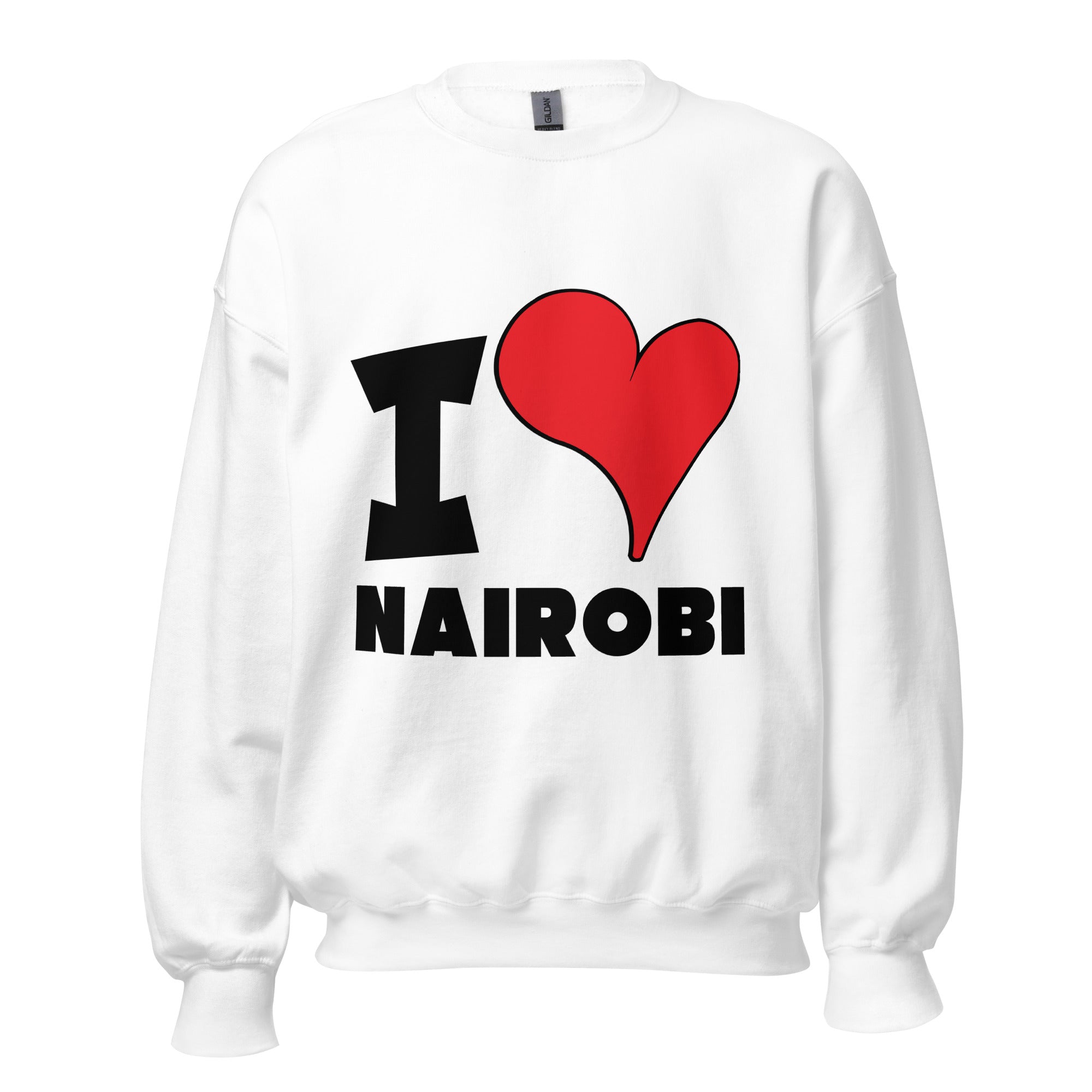 Unisex Sweatshirt - I Love Nairobi Red