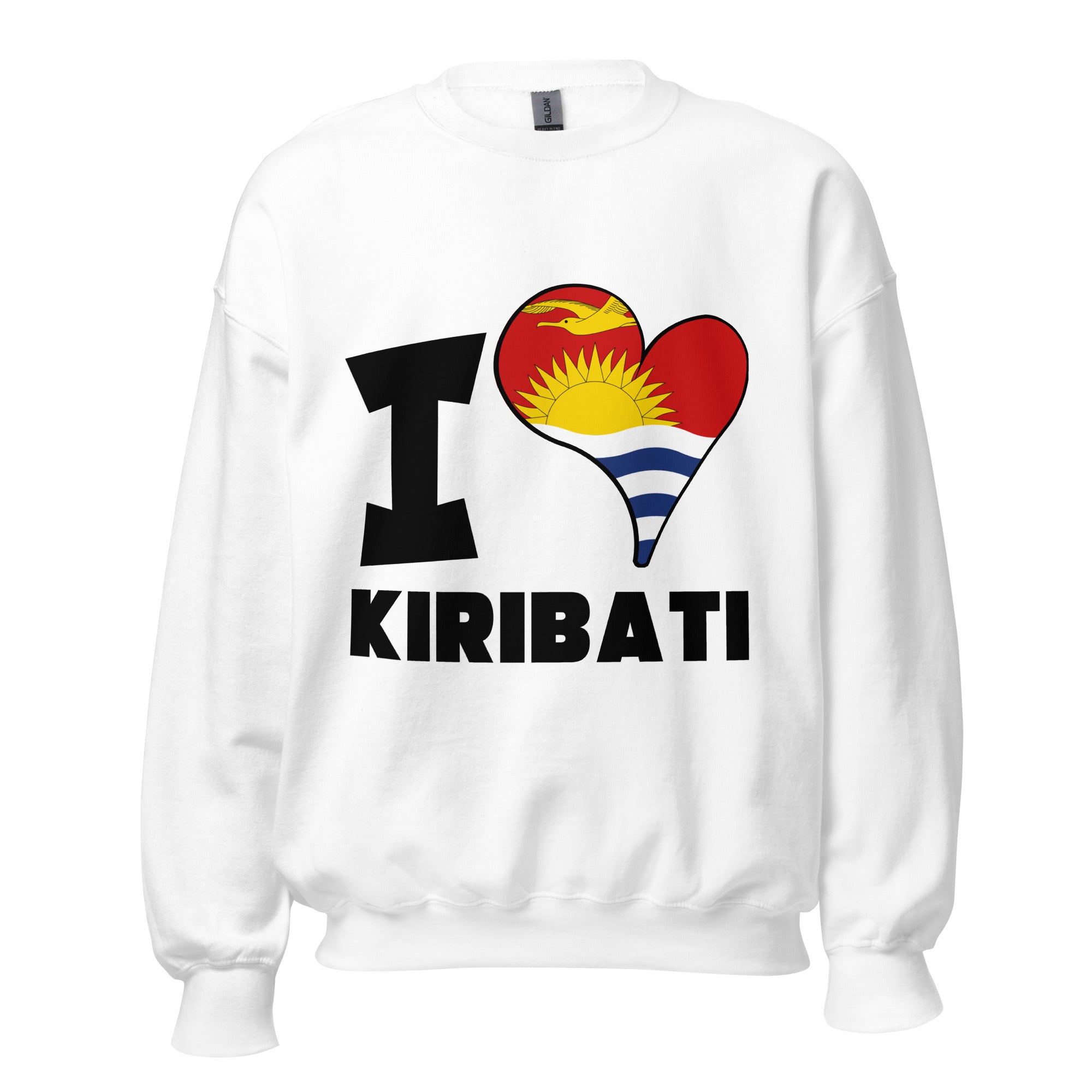 Unisex Sweatshirt - I Love Kiribati Flag