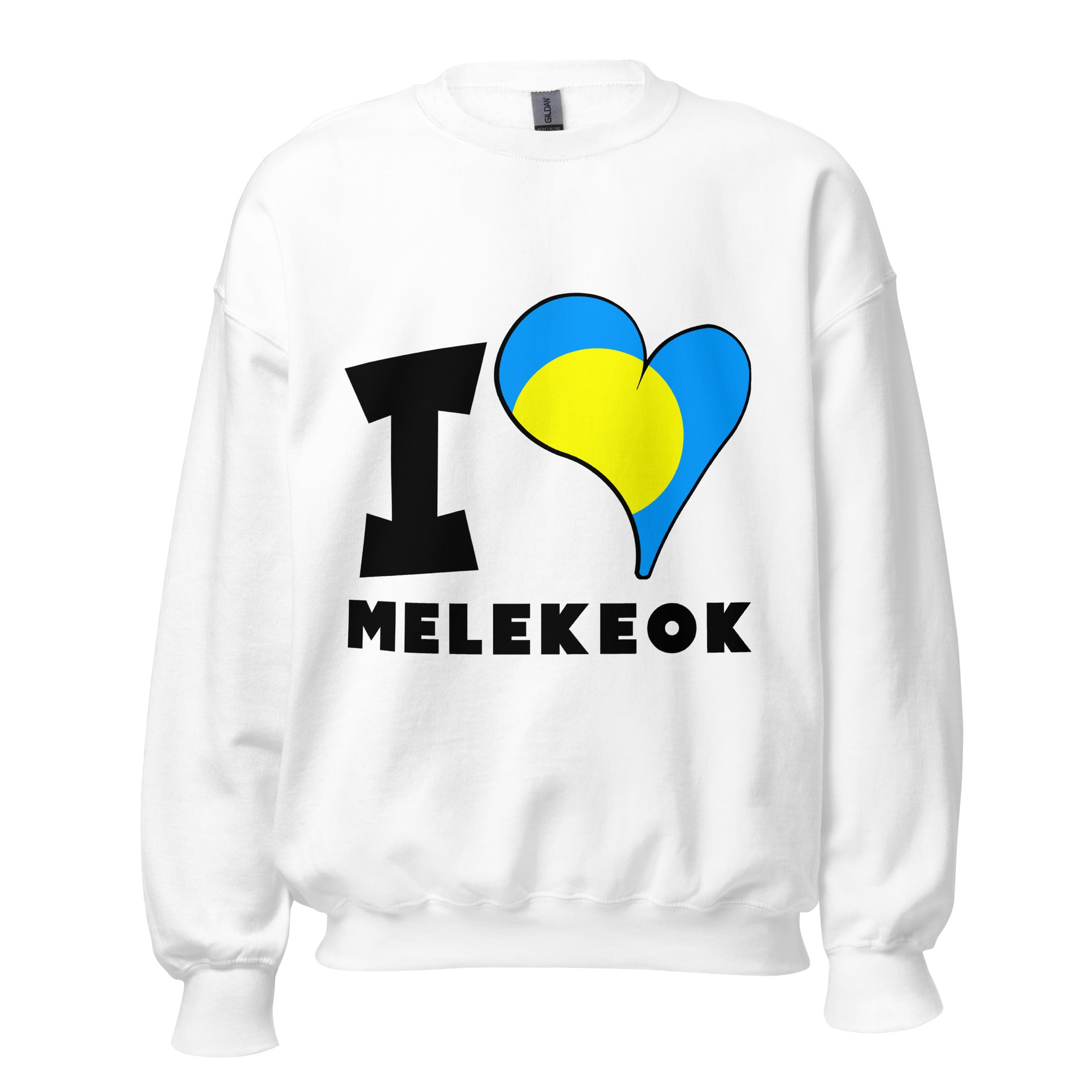 Unisex Sweatshirt - I Love Melekeok Flag