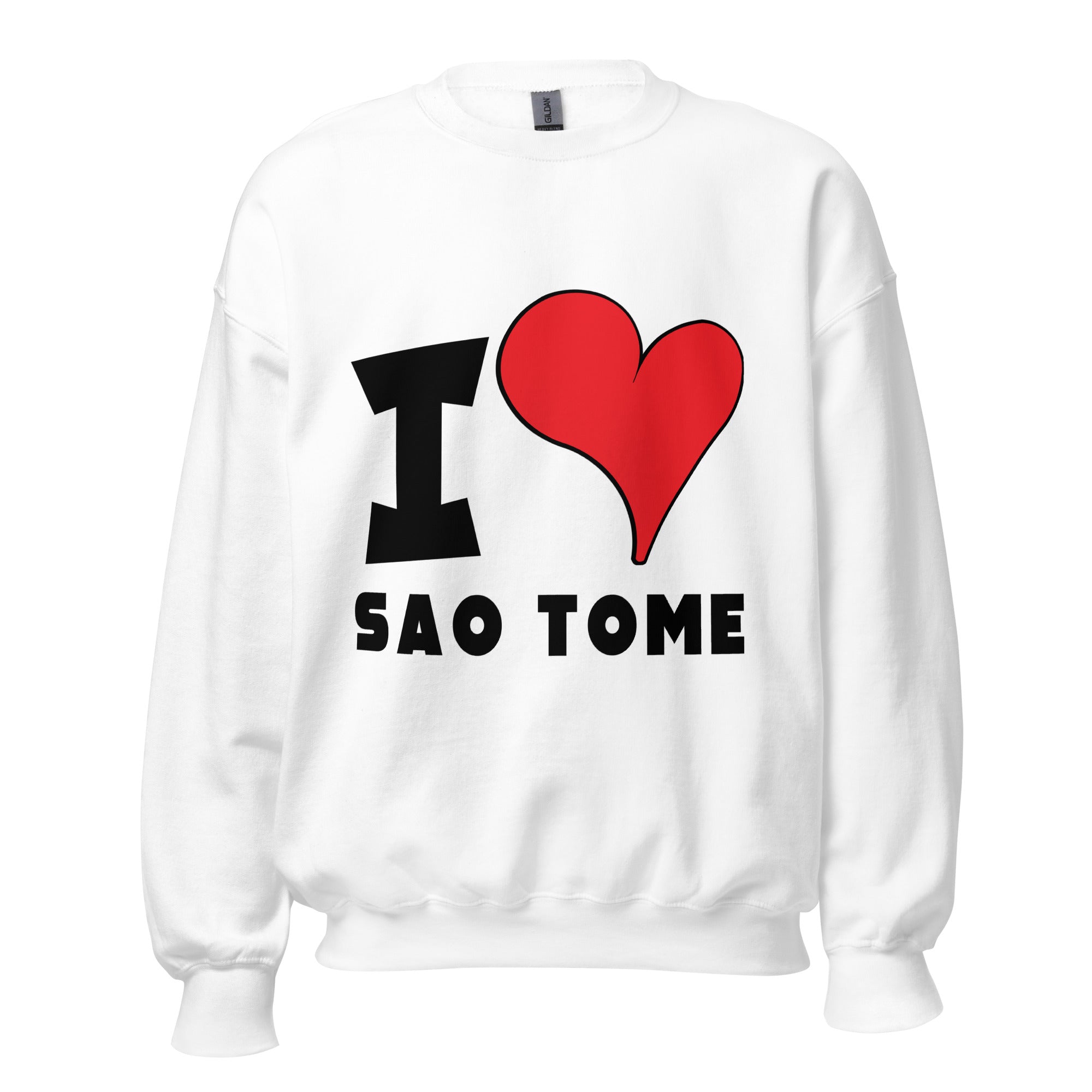 Unisex Sweatshirt - I Love São Tomé Red