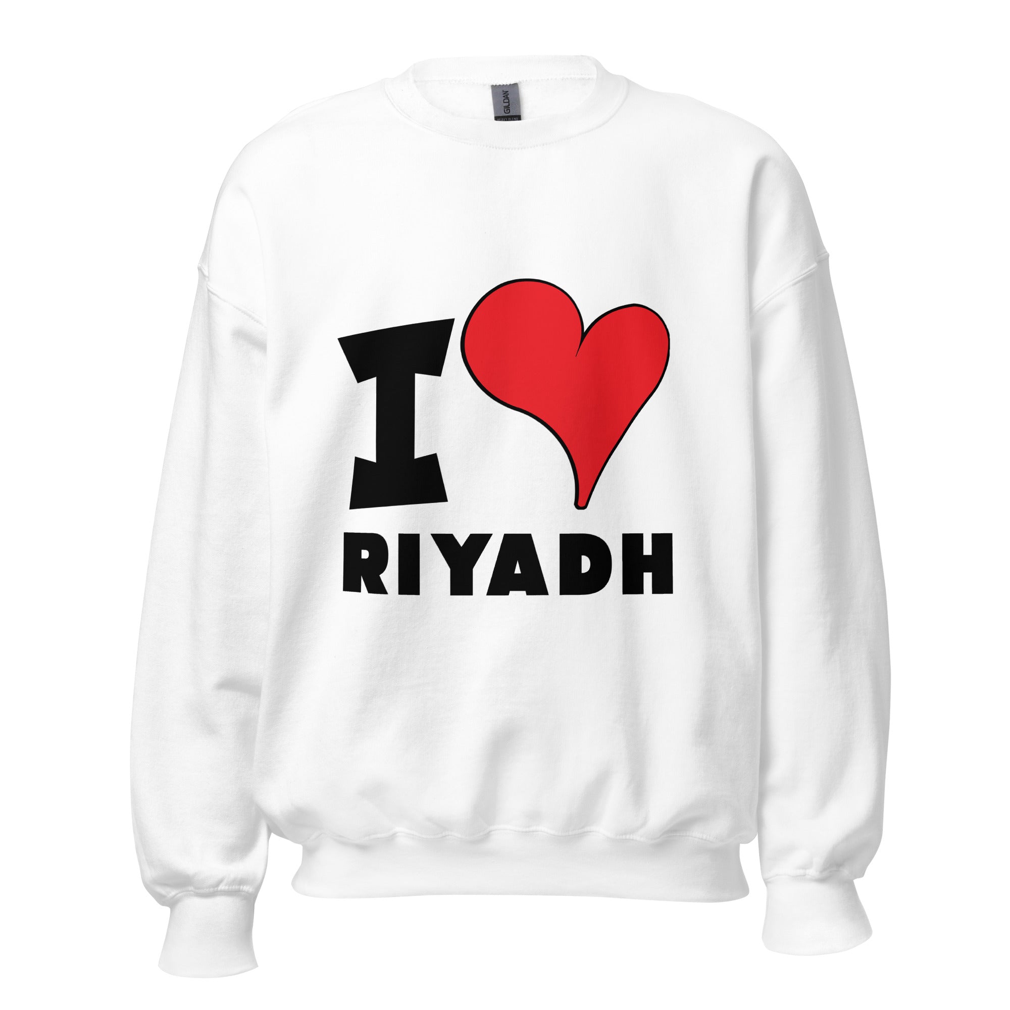 Unisex Sweatshirt - I Love Riyadh Red