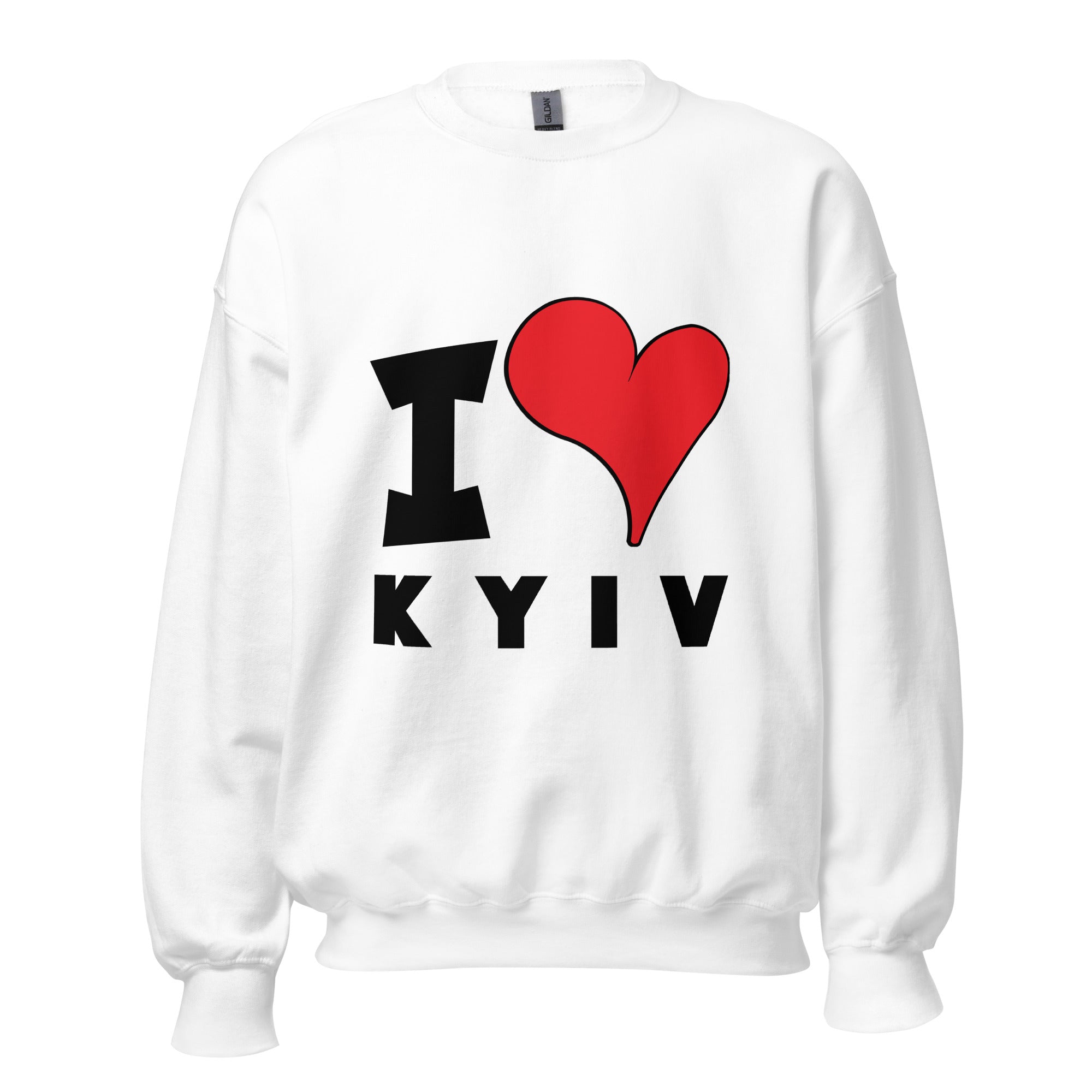 Unisex Sweatshirt - I Love Kyiv Red