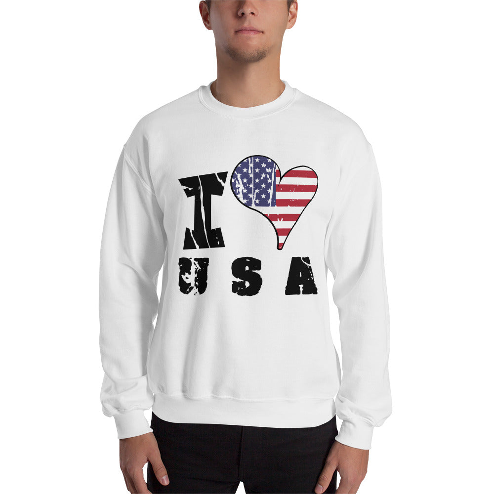Unisex Sweatshirt - I Love USA