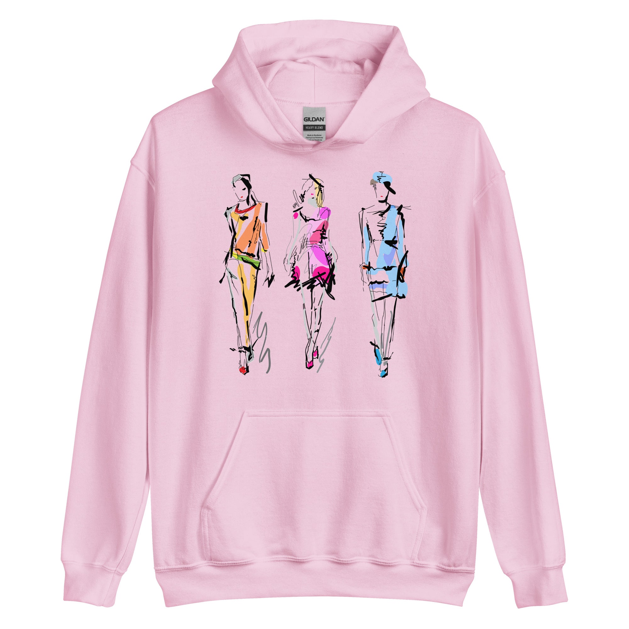 Unisex Hoodie - Artistic Fashion Sketches