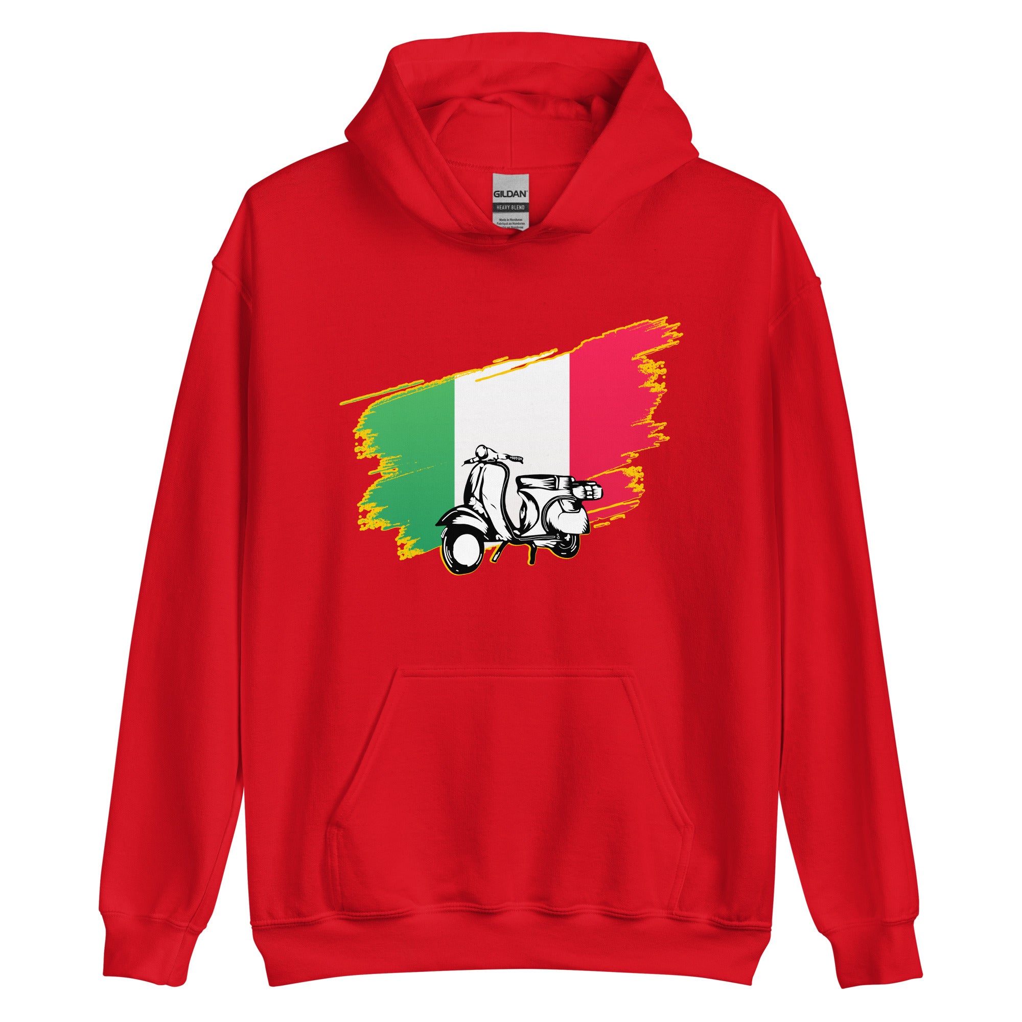 Unisex Hoodie - Italian Flag Vespa